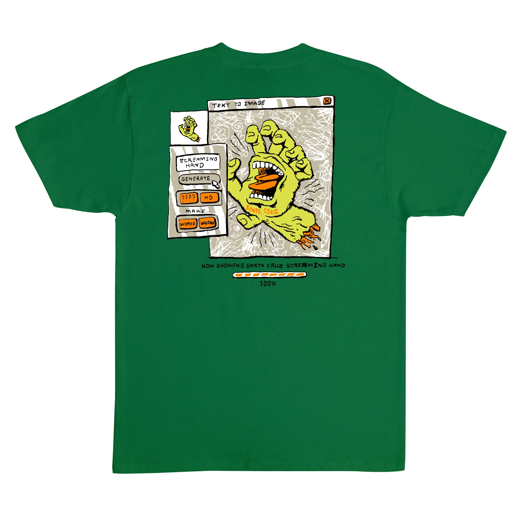 Artificial Hand Mens Santa Cruz T-Shirt - Image 4