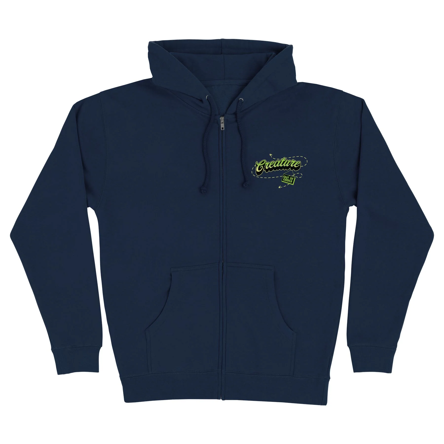 Barfly Mens Creature Zip Hoodie - Image 3