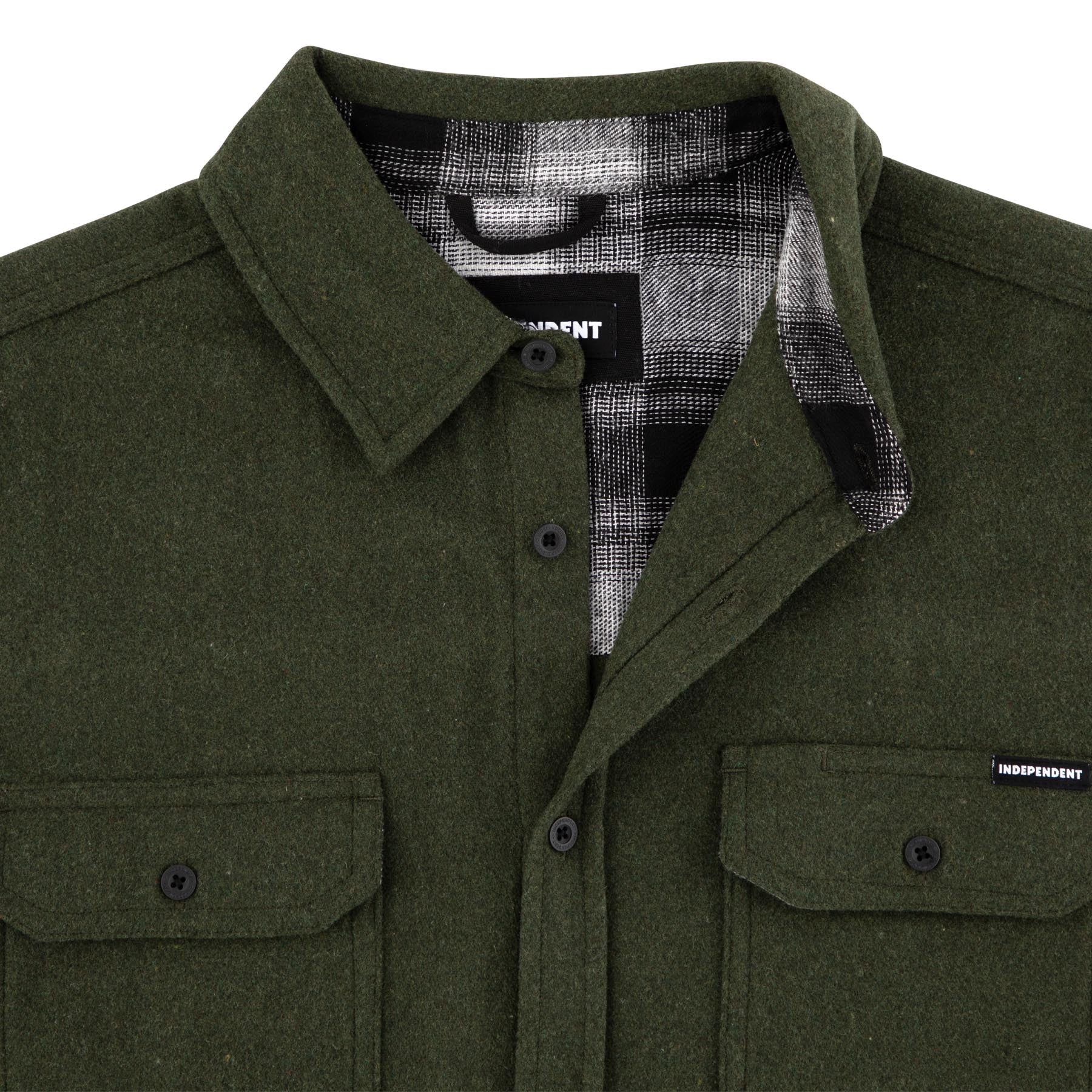 Belmont Mens Independent Longsleeve Flannel Shirt - Image 10
