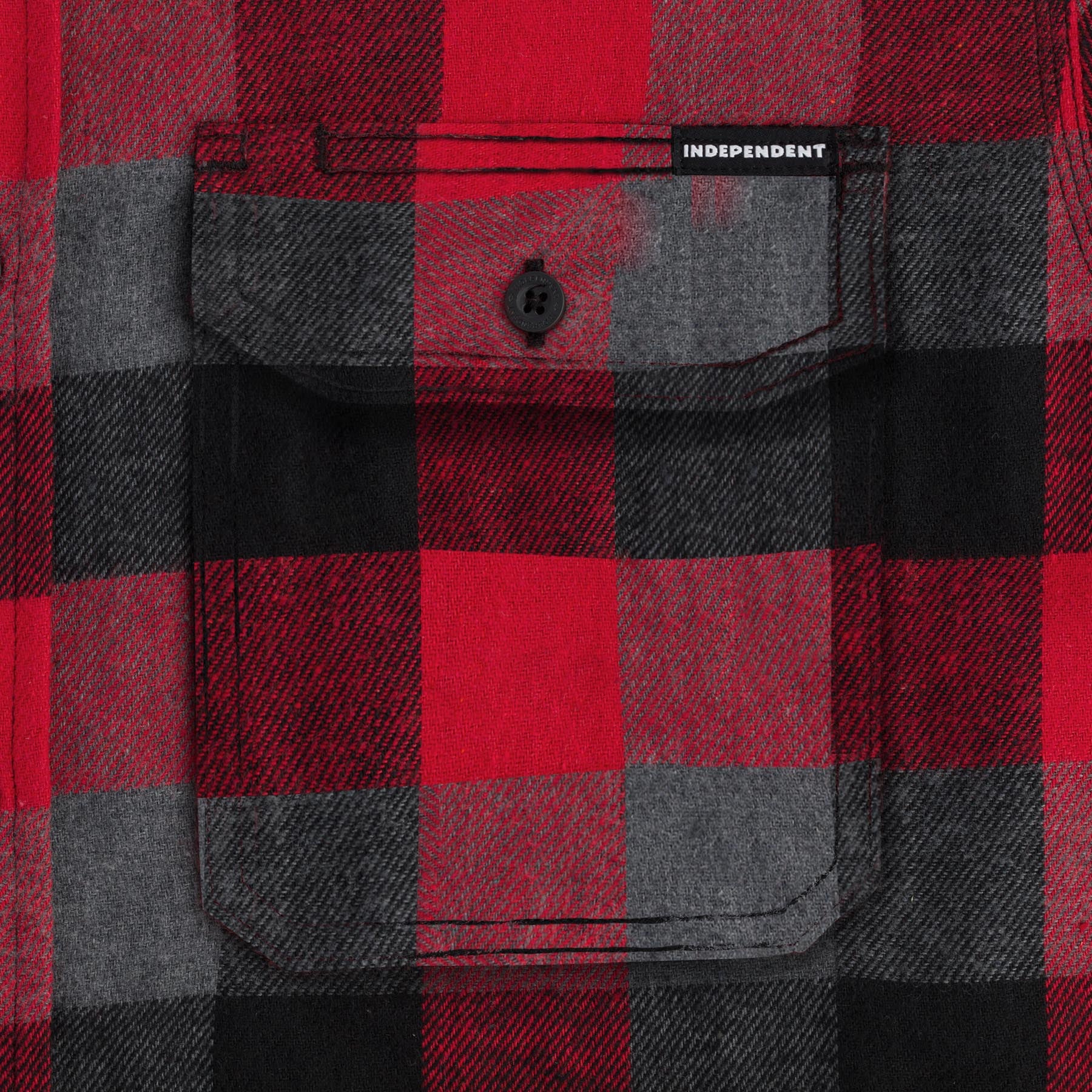 Belmont Mens Independent Longsleeve Flannel Shirt - Image 4