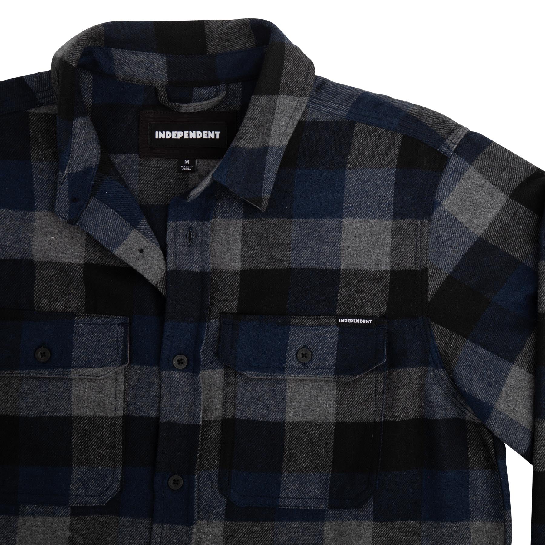 Belmont Mens Independent Longsleeve Flannel Shirt - Image 6
