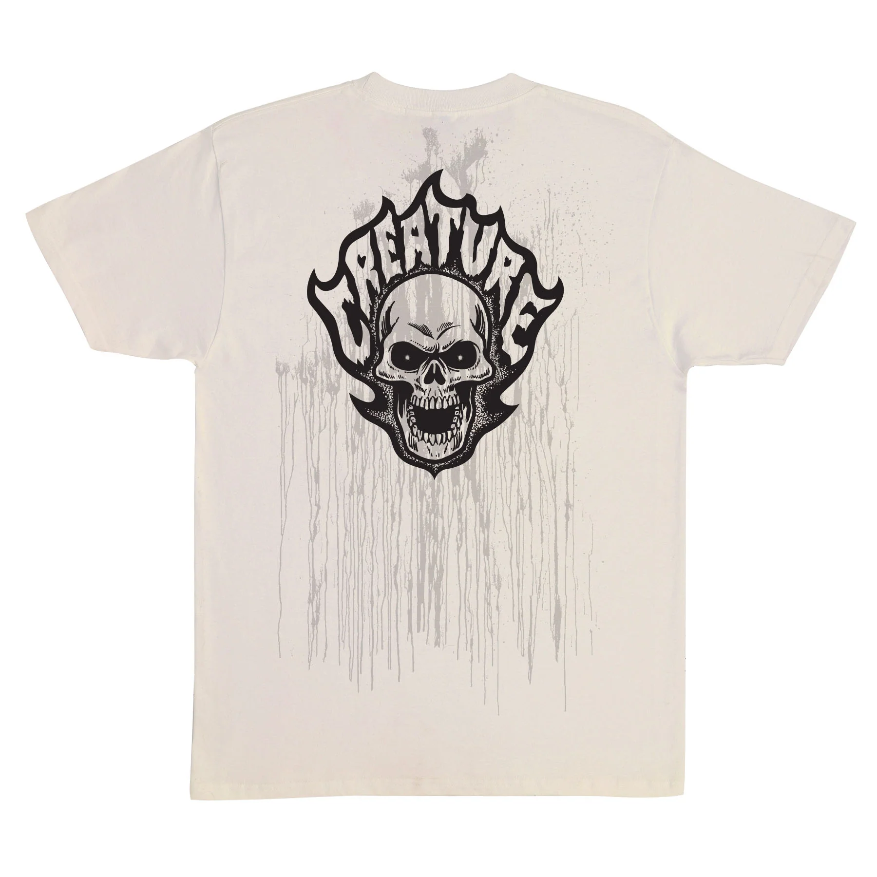 Bonehead Flame Wash Mens Creature T-Shirt - Image 4