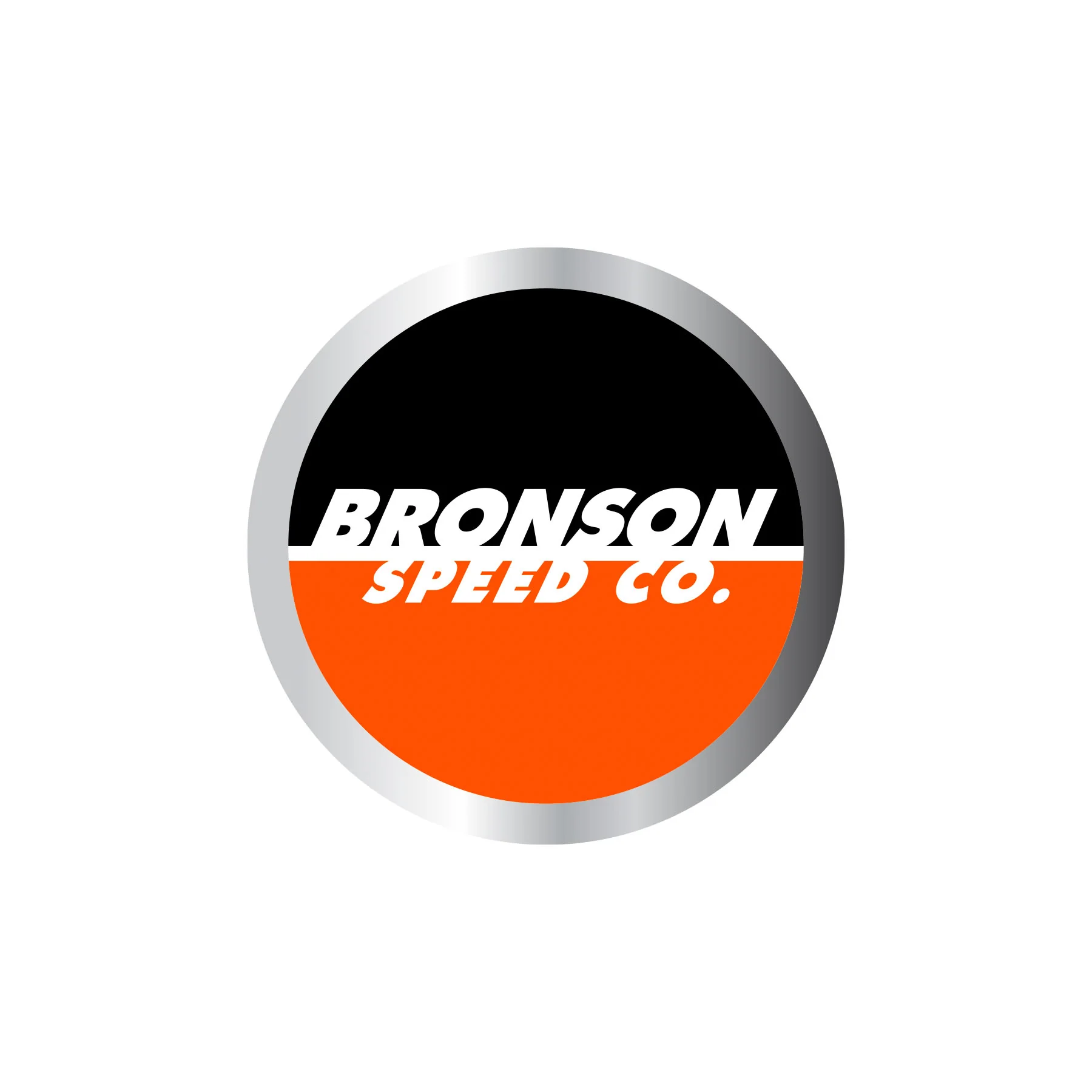 Spot Logo Silver Foil 4in Bronson Stickers (25 Pack)