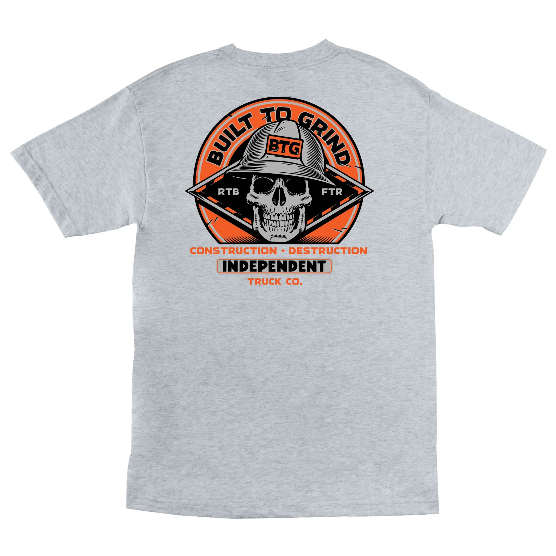 Built To Grind Hard Head Mens Independent T-Shirt - Image 6
