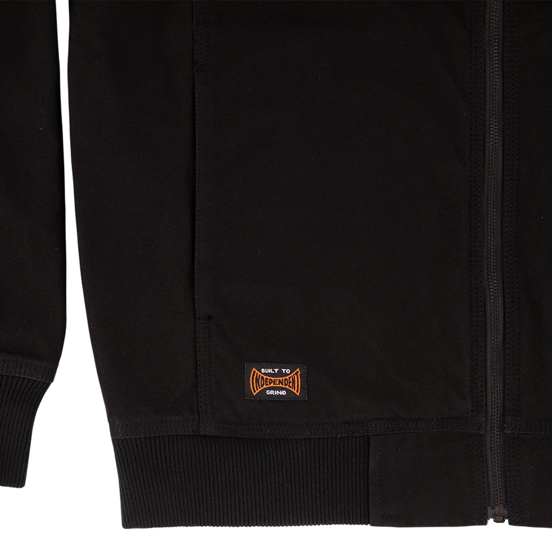 Built To Grind Hooded Mens Independent Canvas Work Jacket - Image 15