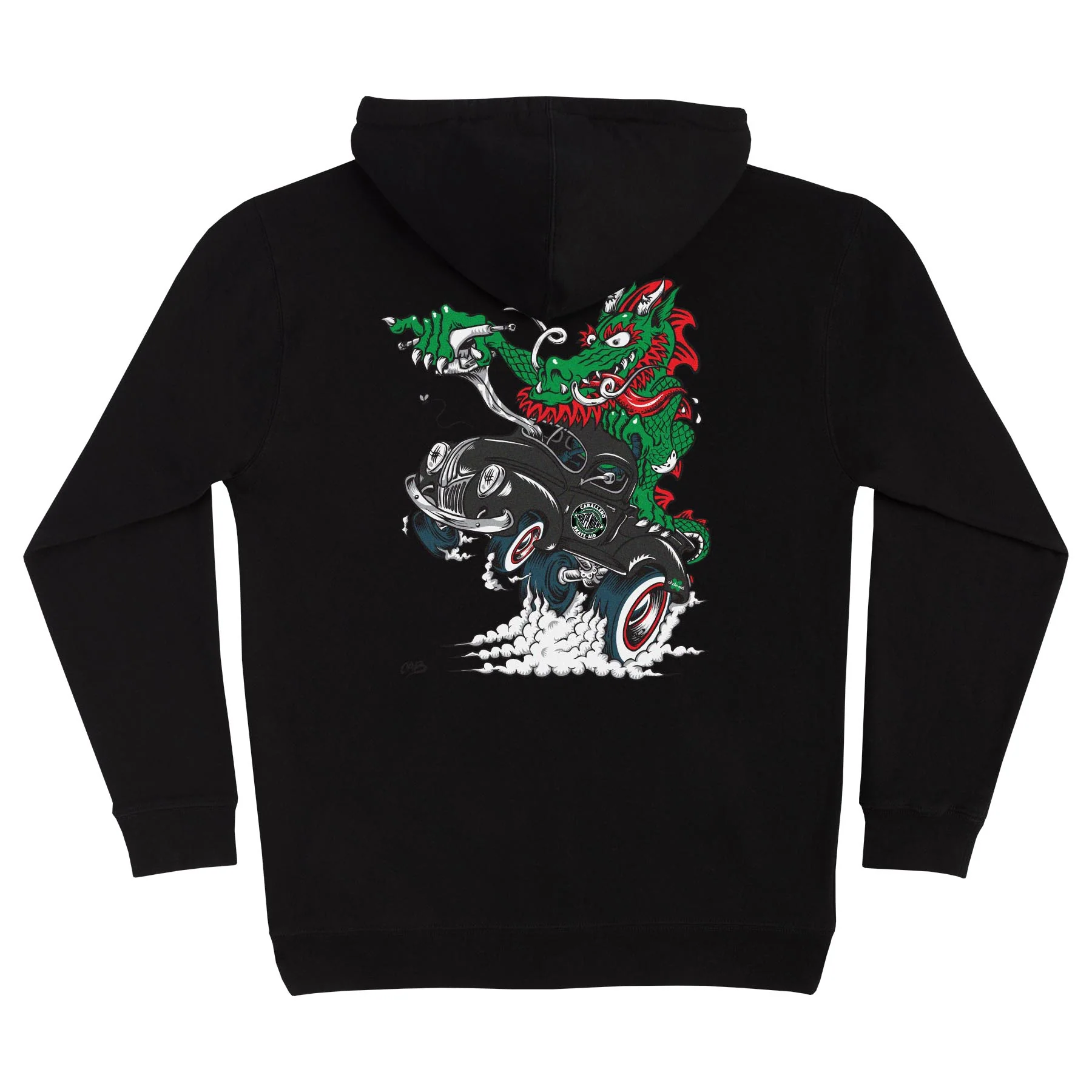 Steve Caballero X Skate Aid Mens Independent Hoodie - Image 2