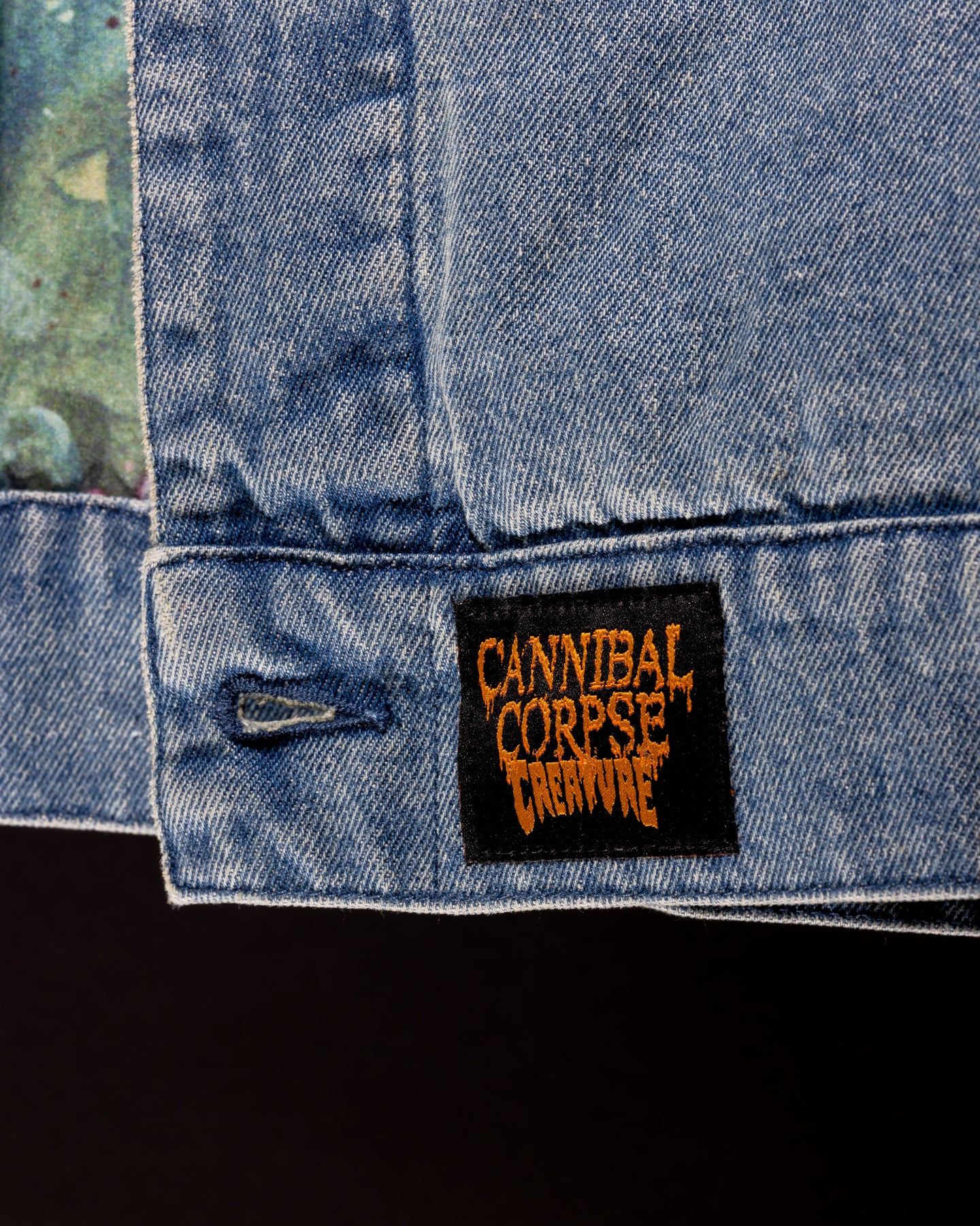 Cannibal Corpse Mens Creature Denim Vest - Image 10