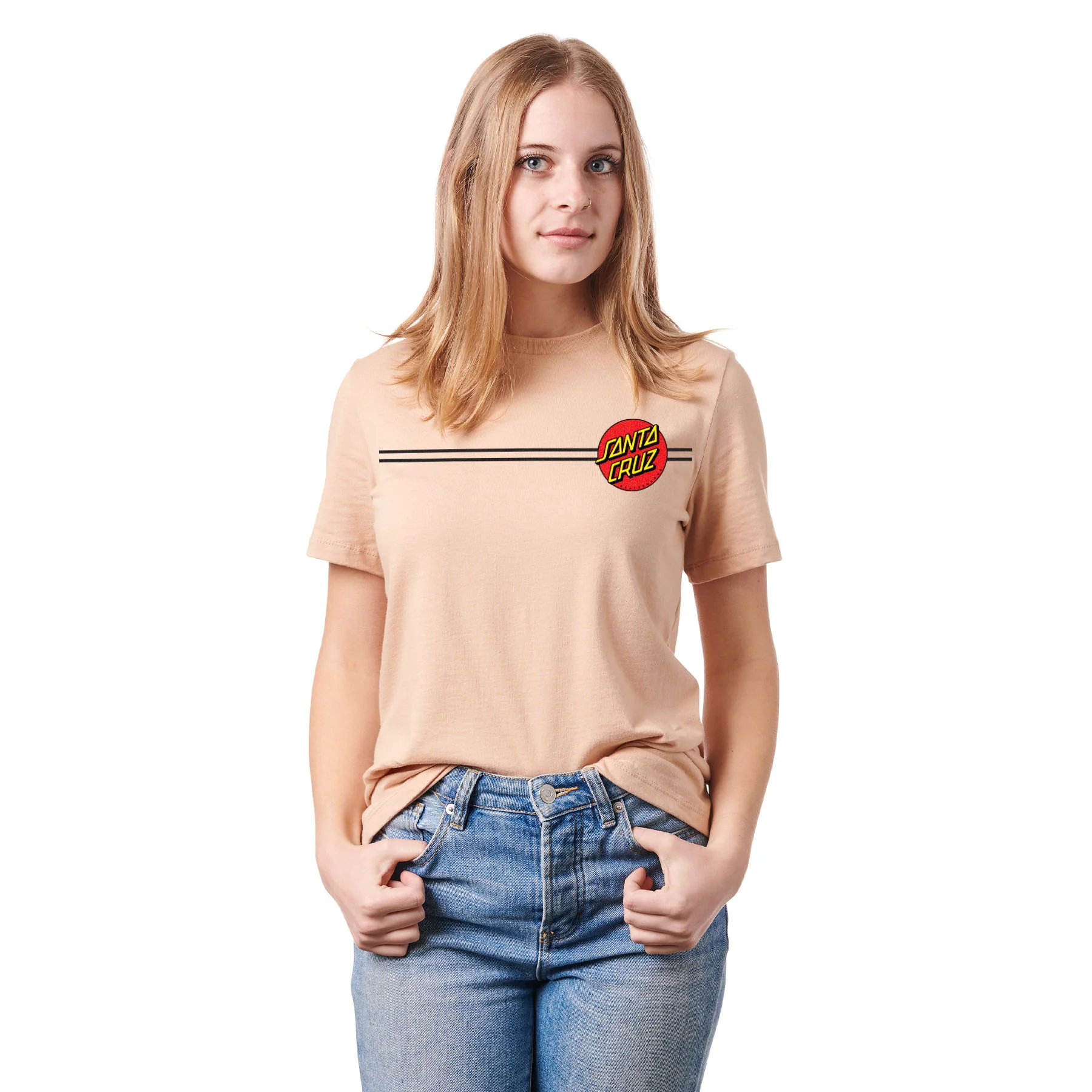 Classic Dot Womens Santa Cruz T-Shirt - Image 10