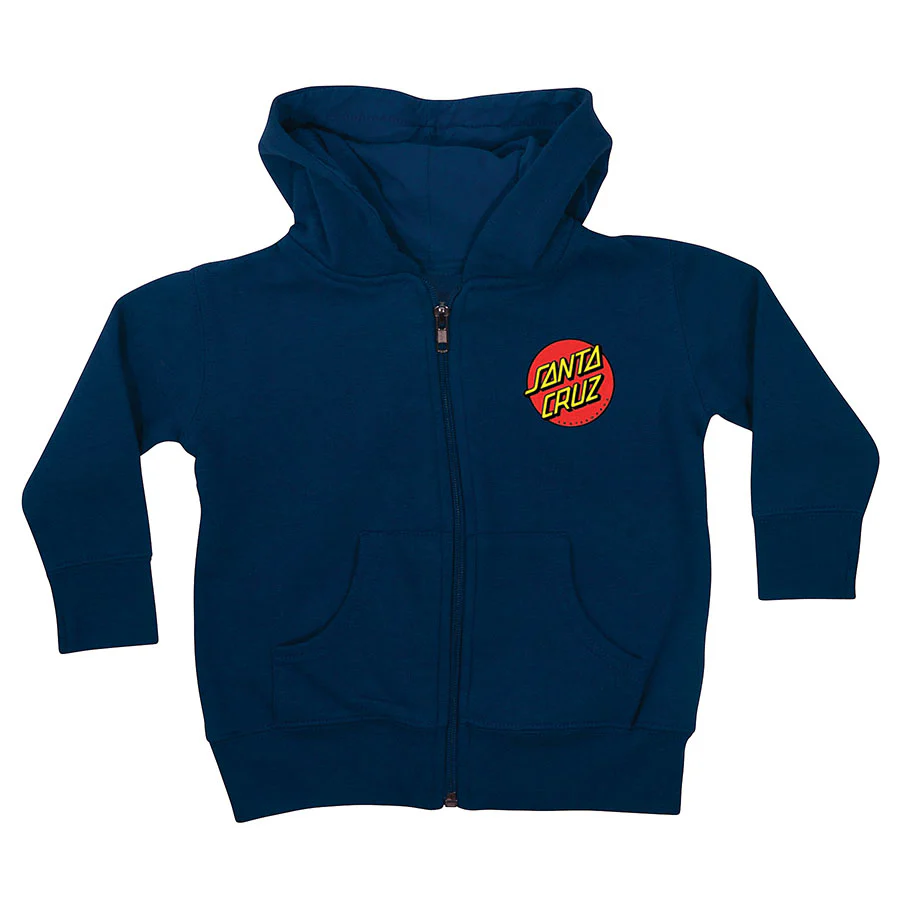 Classic Dot Santa Cruz Kids Zip Hoodie - Image 3