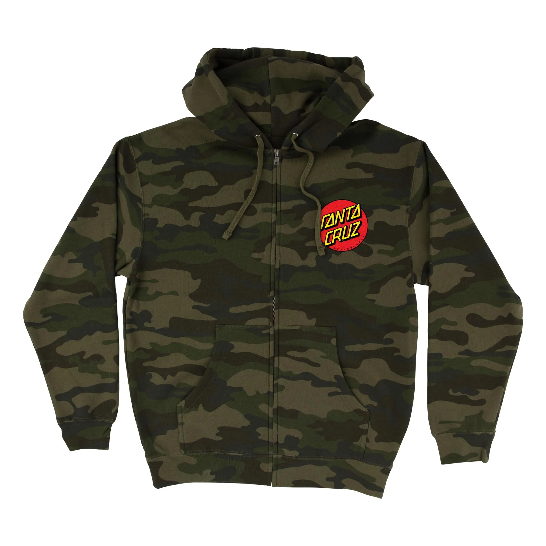 Classic Dot Mens Santa Cruz Zip Hoodie - Image 9