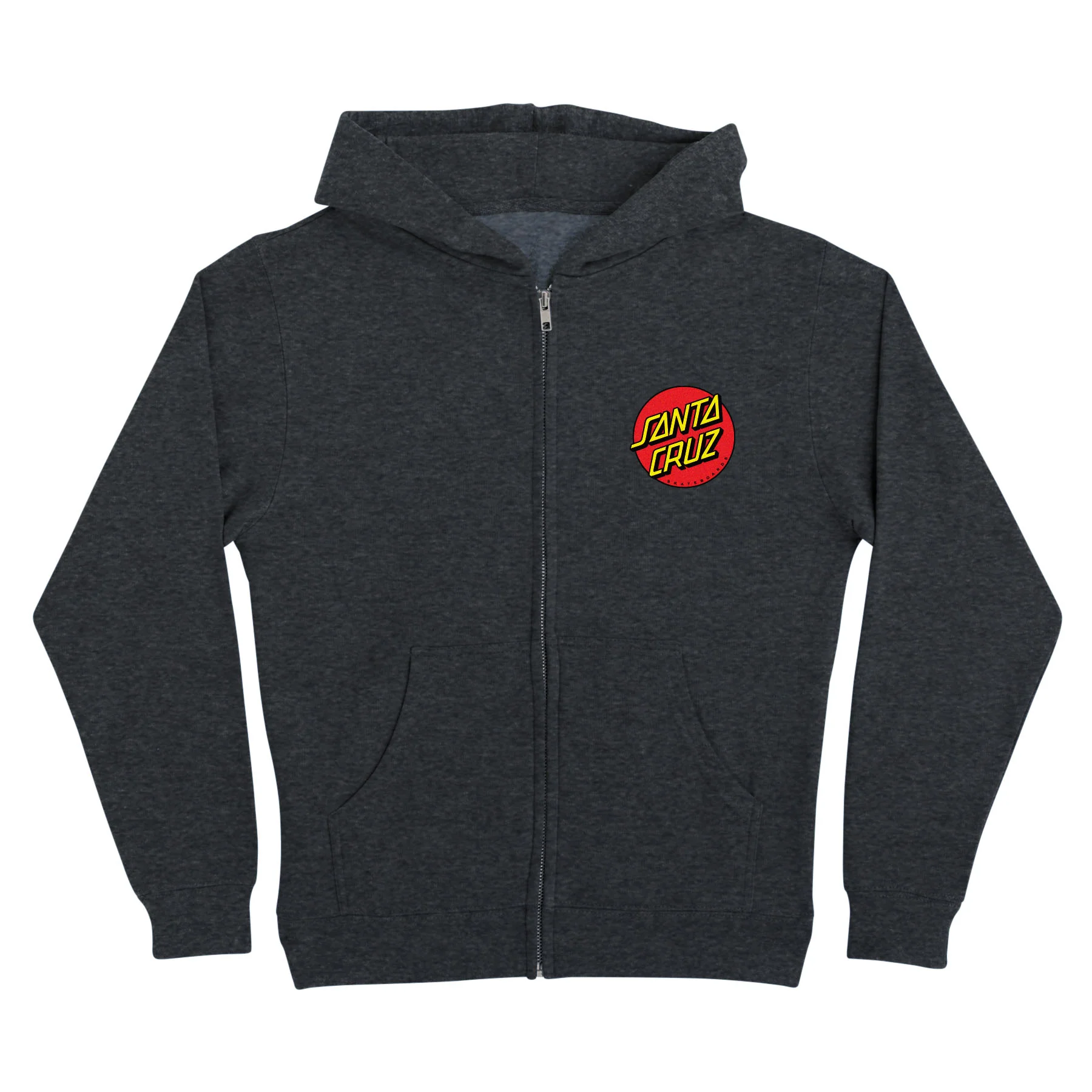 Classic Dot Santa Cruz Youth Zip Hoodie - Image 2