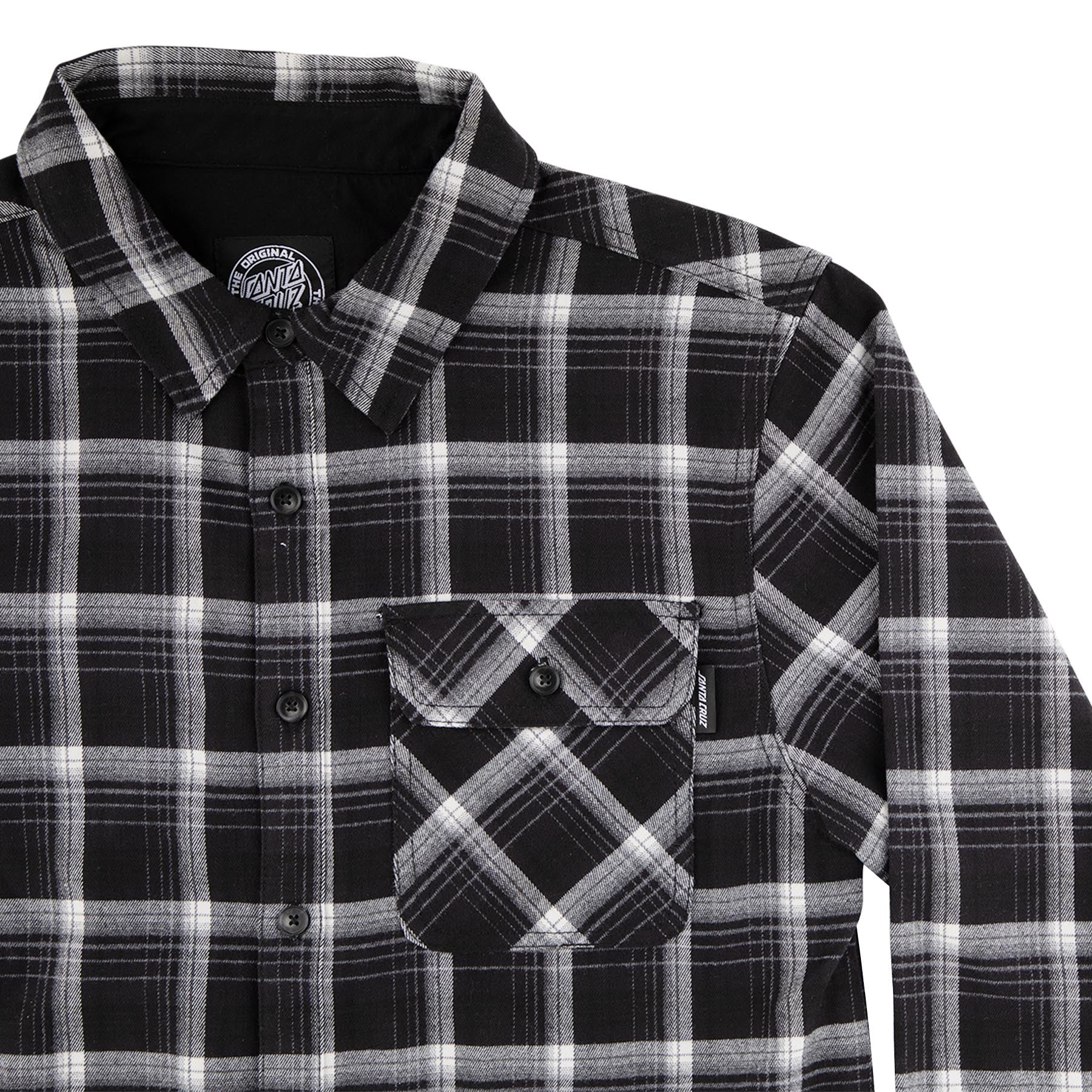 Classic Mens Santa Cruz Longsleeve Flannel Shirt - Image 14