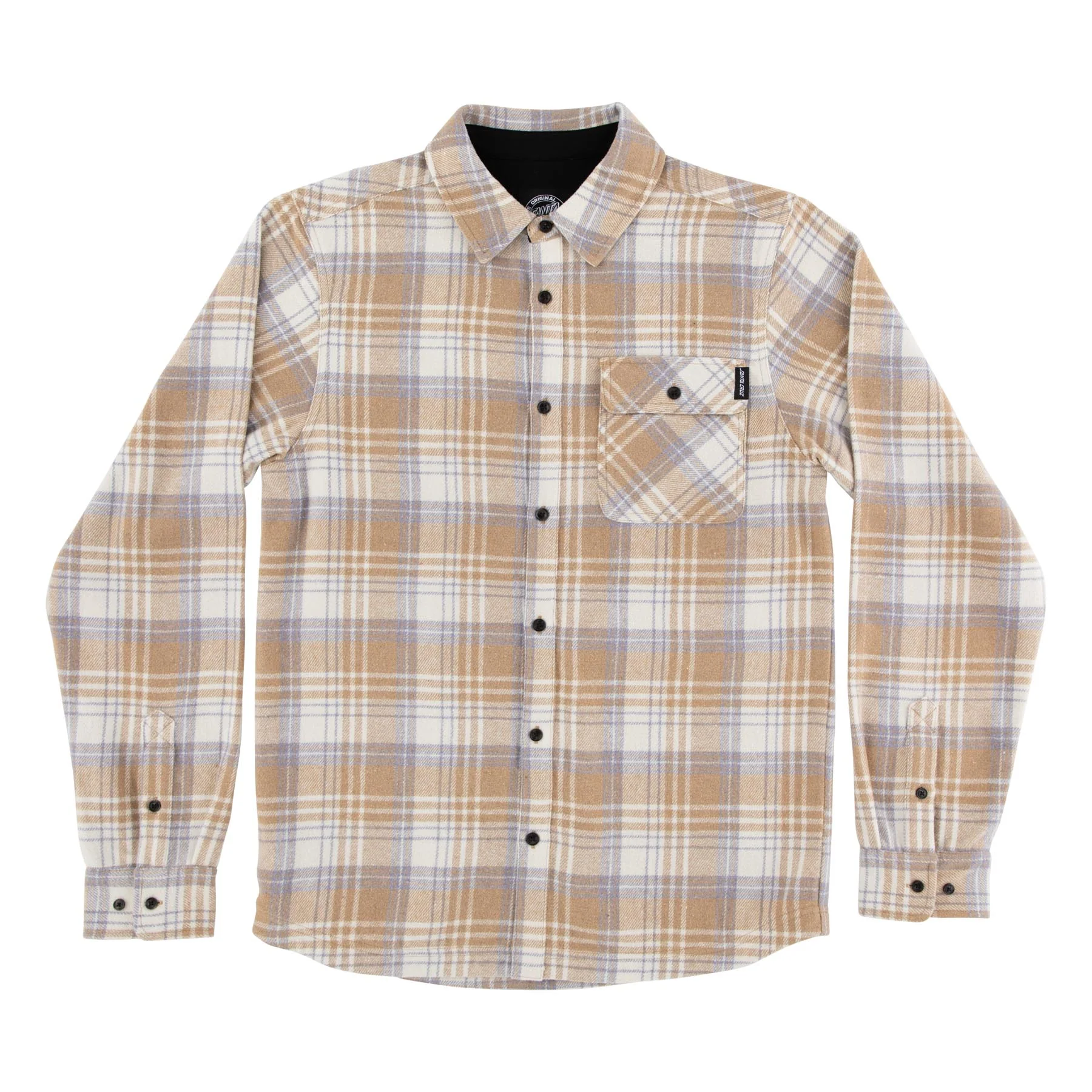 Classic Mens Santa Cruz Longsleeve Flannel Shirt - Image 2