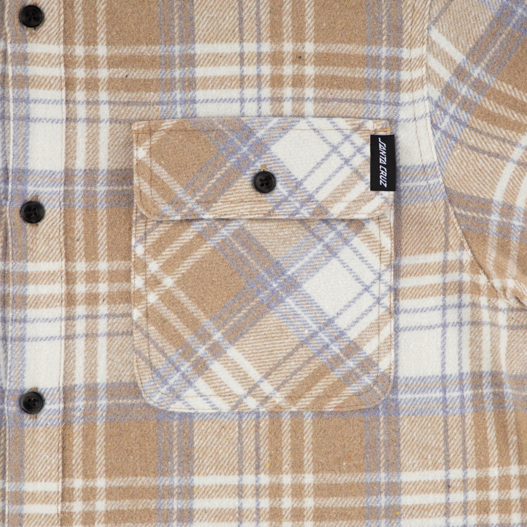 Classic Mens Santa Cruz Longsleeve Flannel Shirt - Image 4