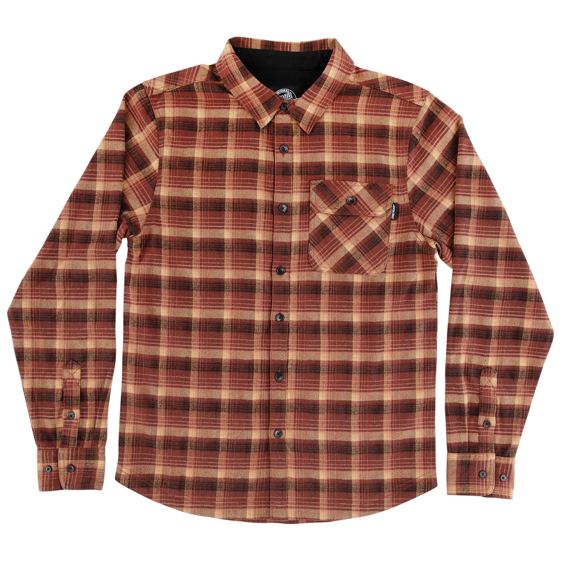 Classic Mens Santa Cruz Longsleeve Flannel Shirt - Image 5