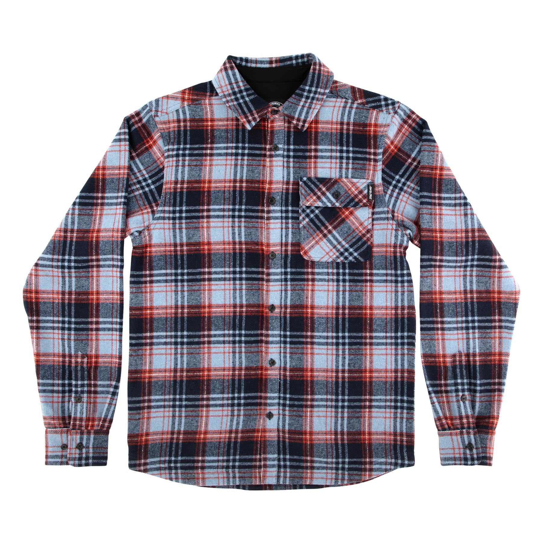 Classic Mens Santa Cruz Longsleeve Flannel Shirt - Image 9