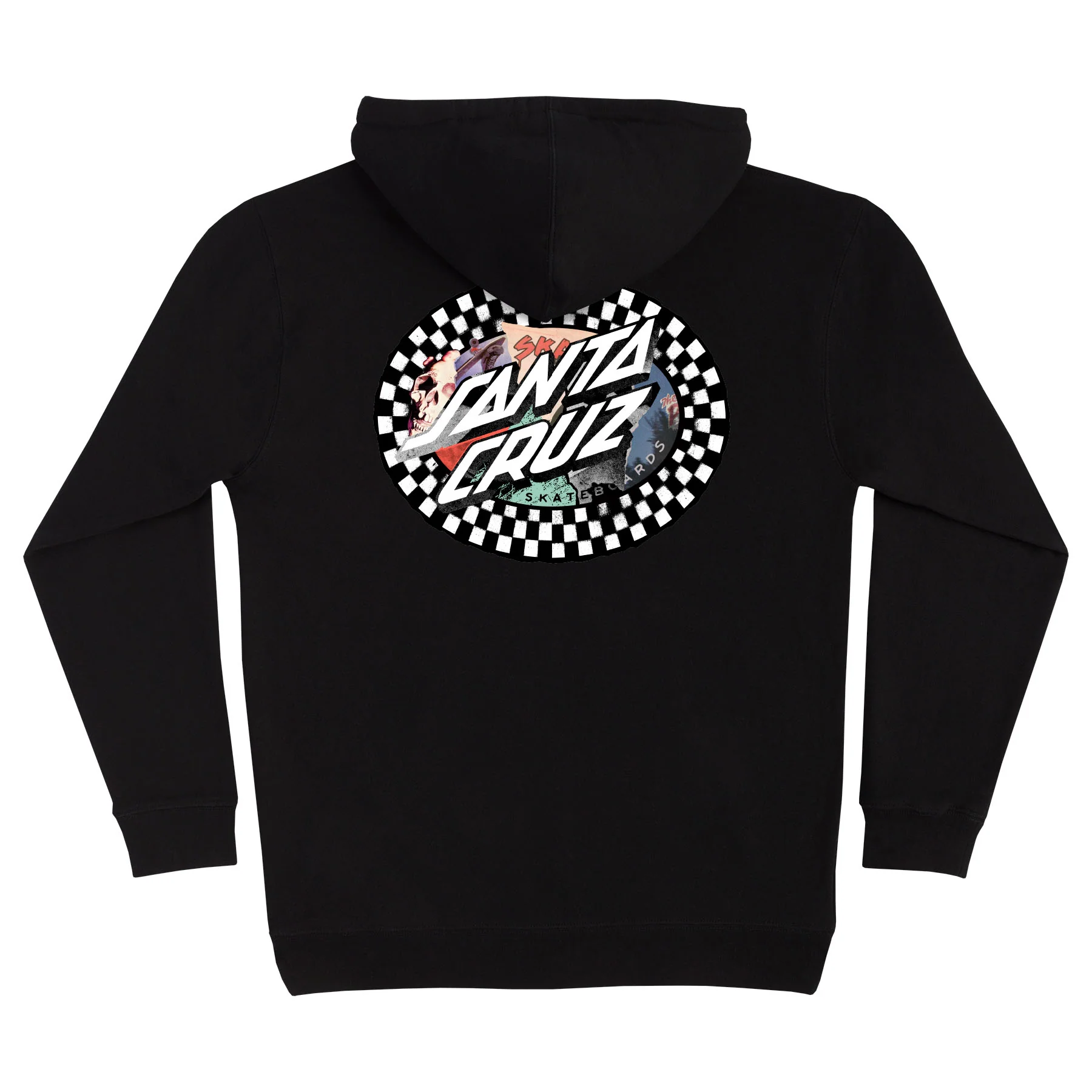 Collage Oval Dot Mens Santa Cruz Hoodie - Image 2