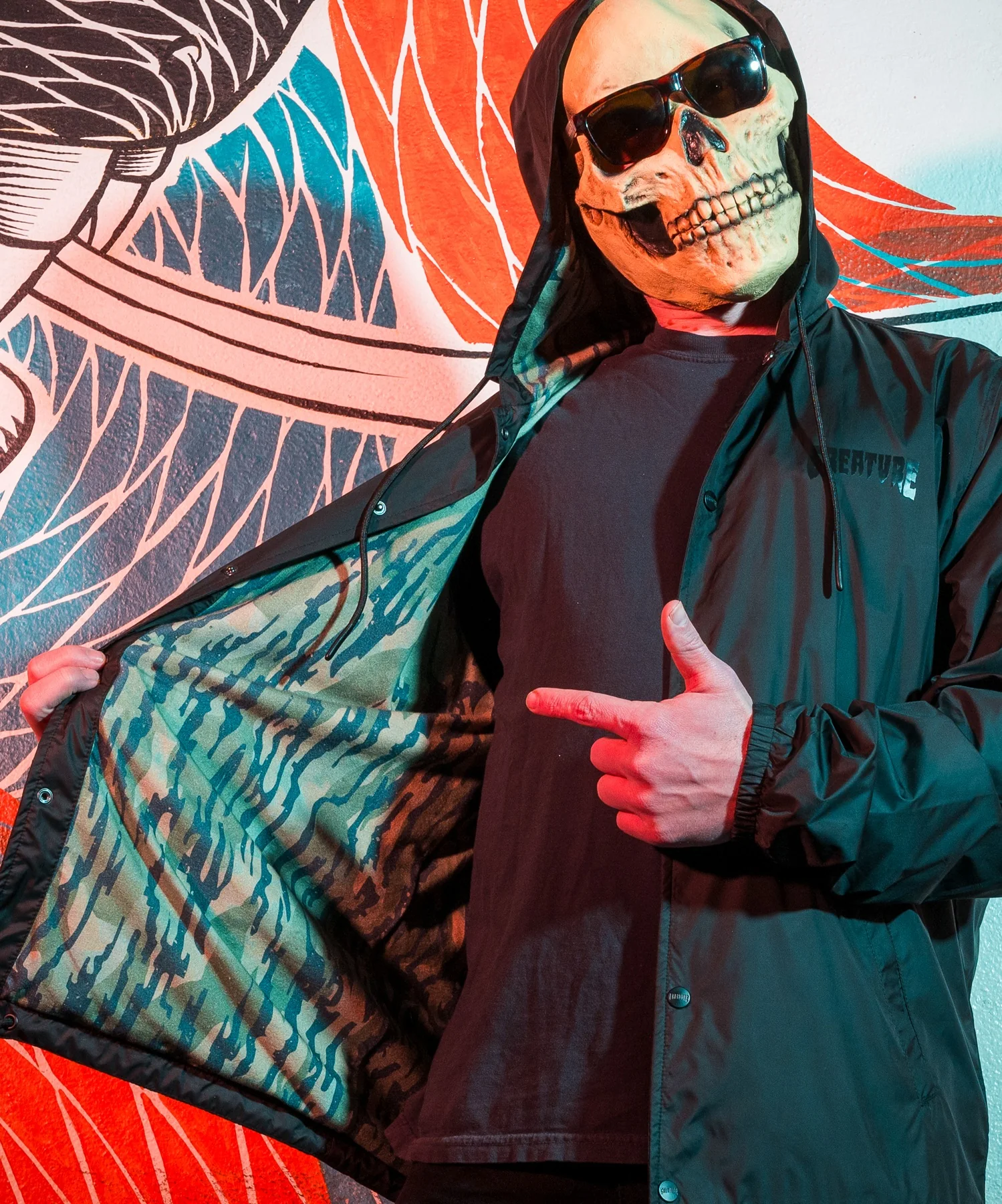 CRTR Mens Creature Coach Windbreaker - Image 4
