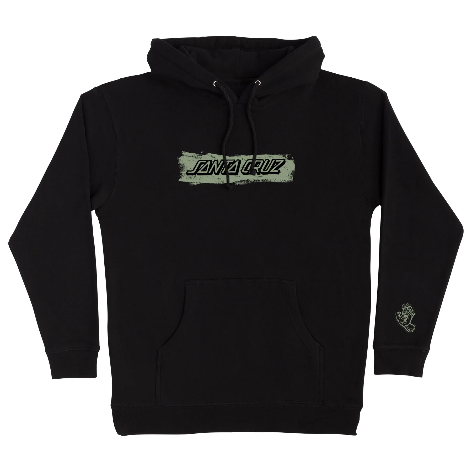 Cut Strip Front Mens Santa Cruz Hoodie