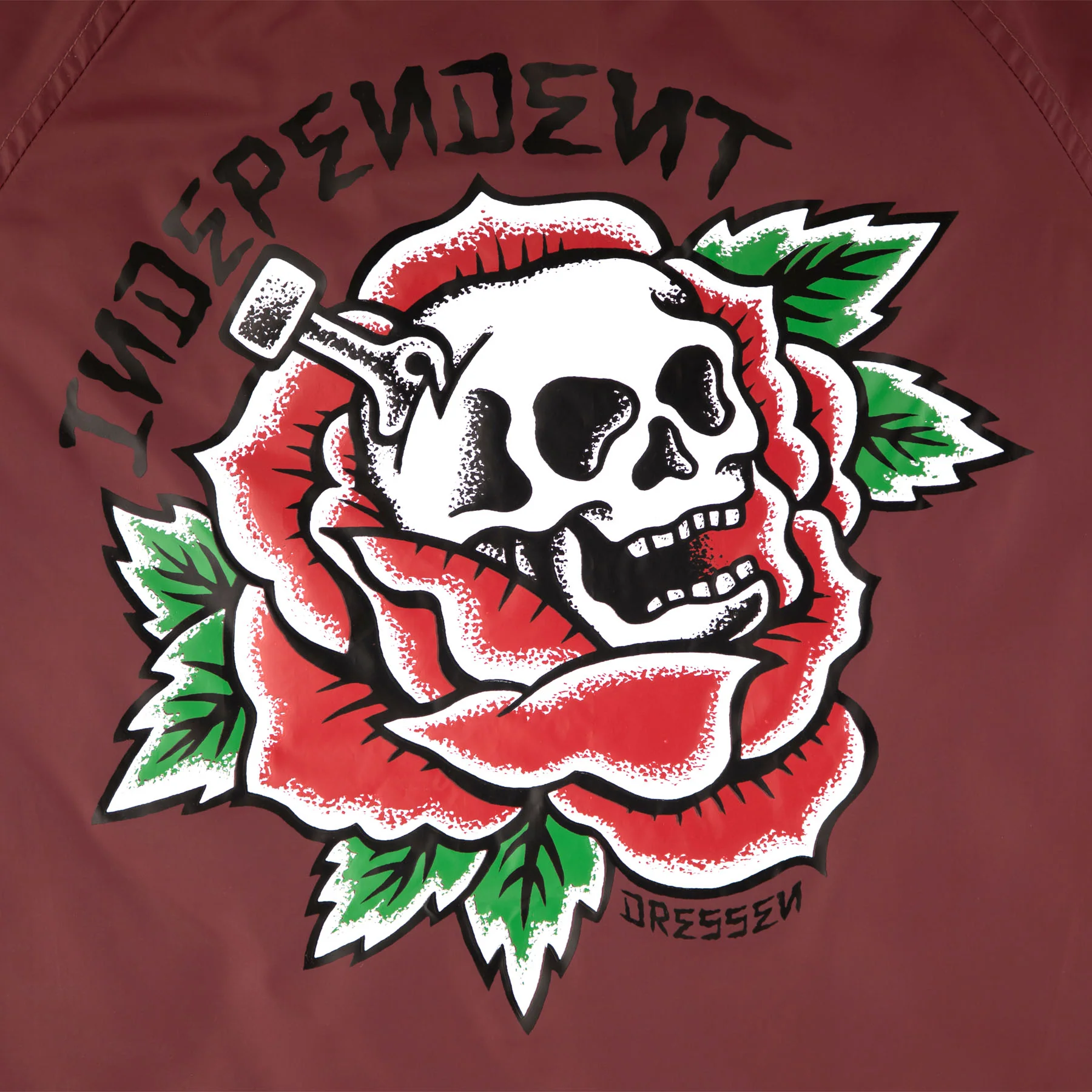 Dressen Skull Rose Mens Independent Windbreaker - Image 11