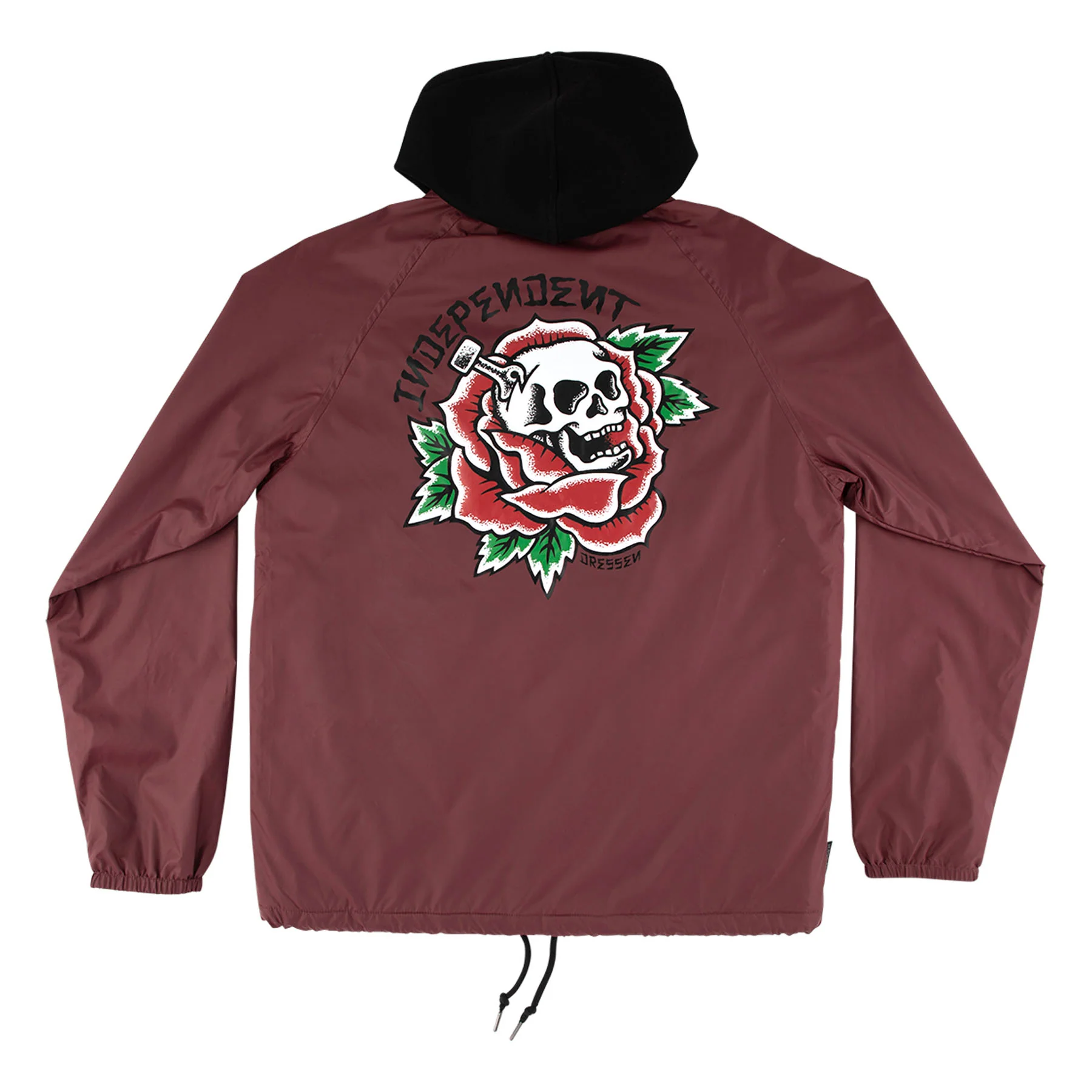 Dressen Skull Rose Mens Independent Windbreaker - Image 8
