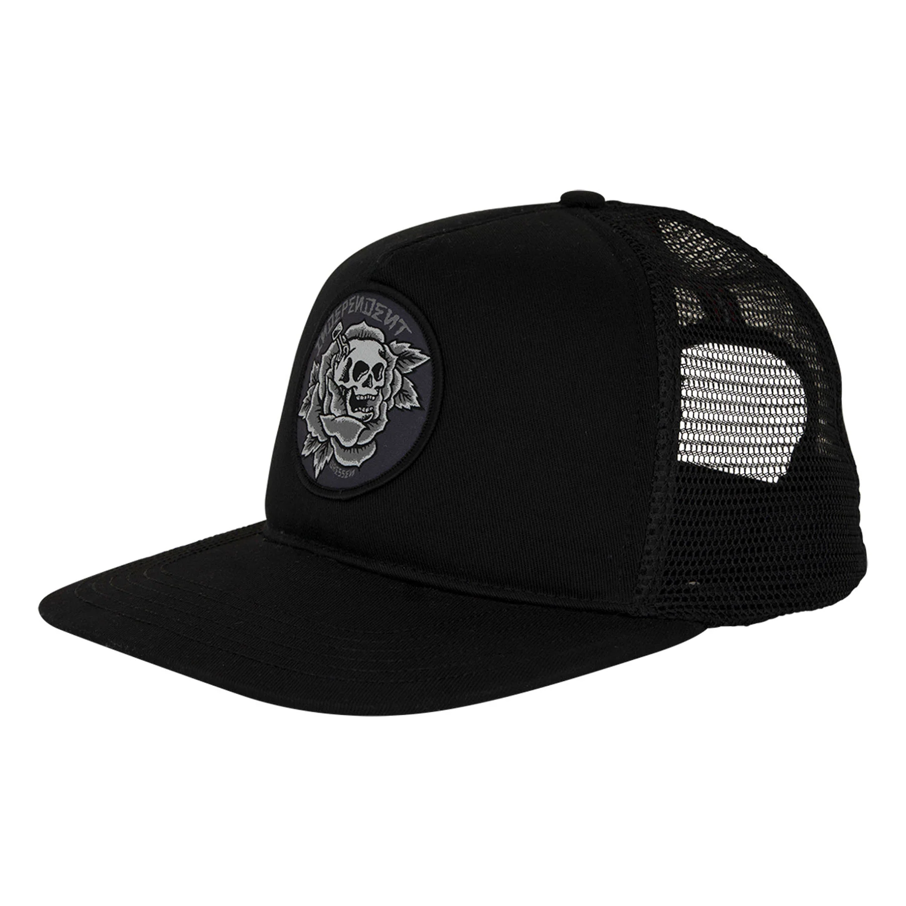 Dressen Skull Rose Independent Snapback Hat