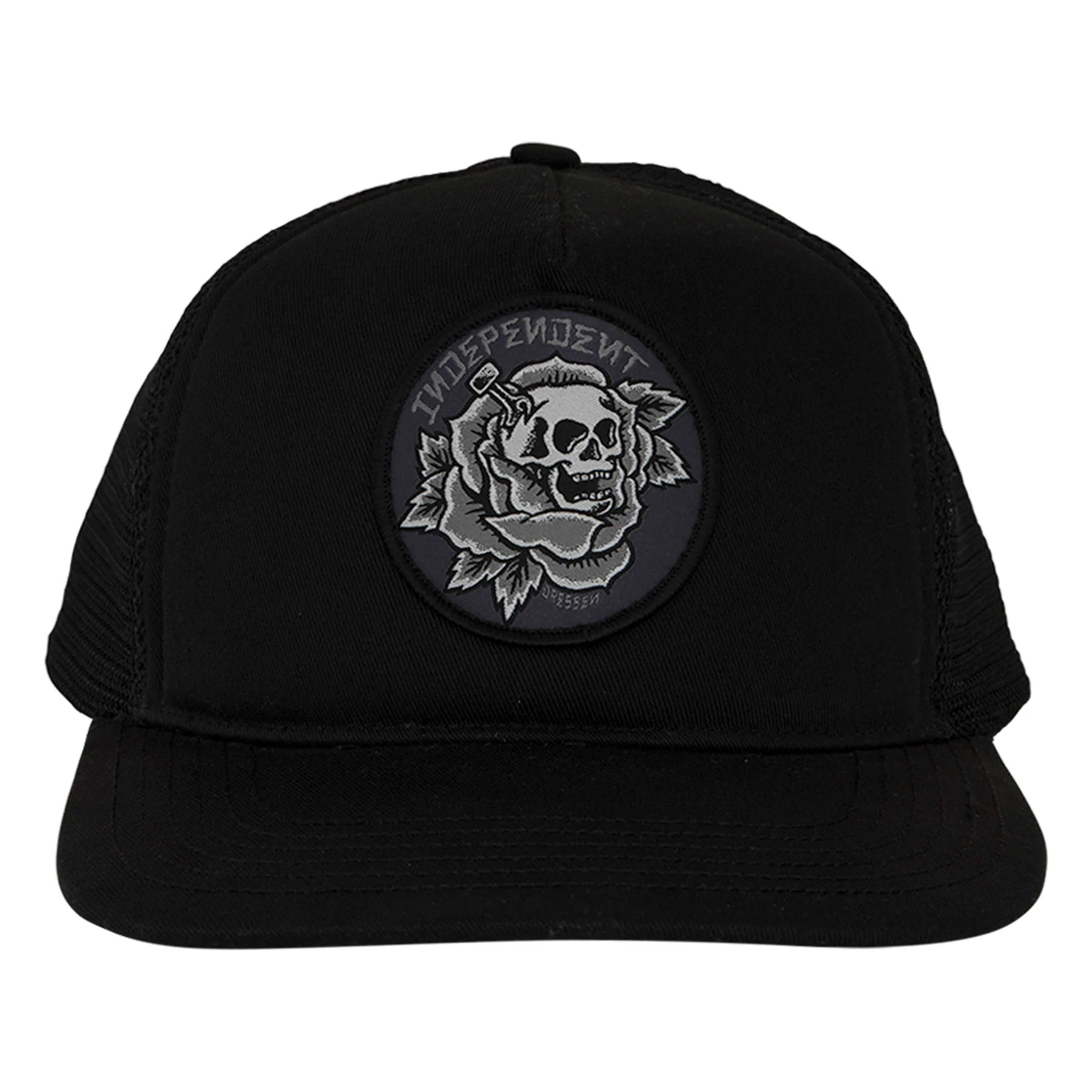 Dressen Skull Rose Independent Snapback Hat - Image 3