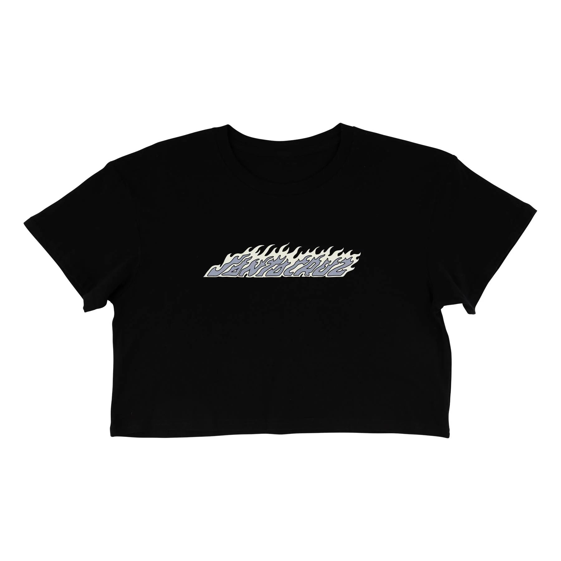 Flame Strip Womens Santa Cruz Crop T-Shirt