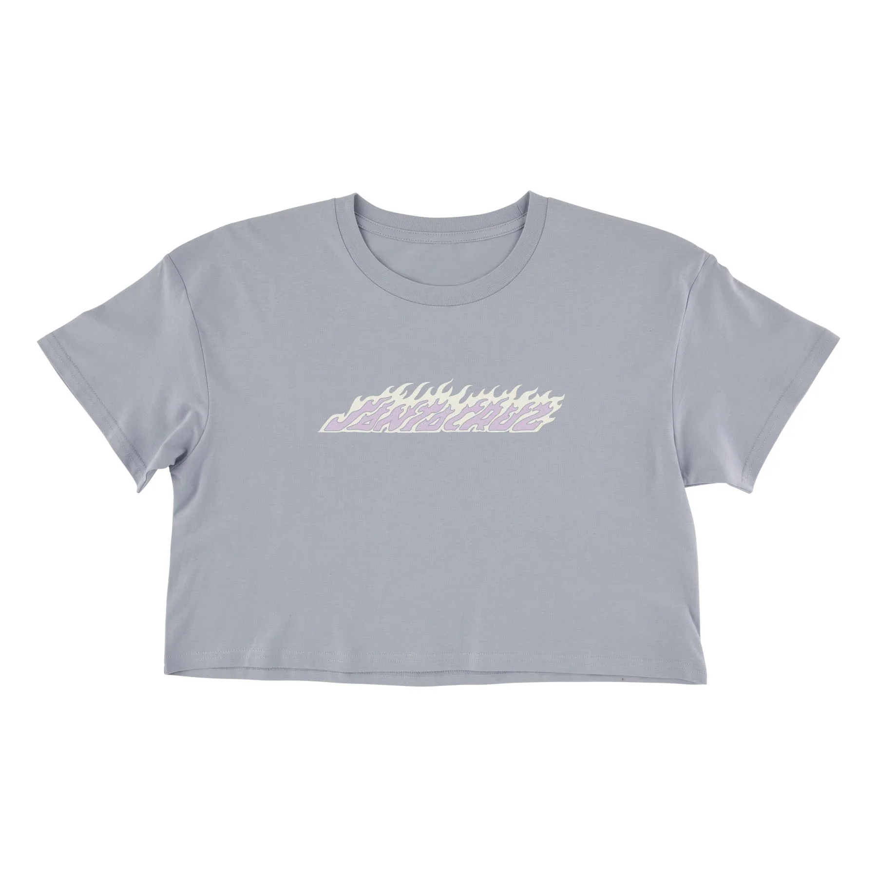 Flame Strip Womens Santa Cruz Crop T-Shirt - Image 3