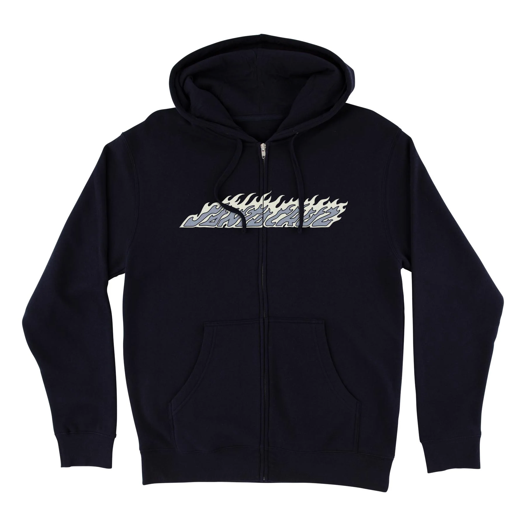 Flame Strip Womens Santa Cruz Zip Hoodie - Image 3