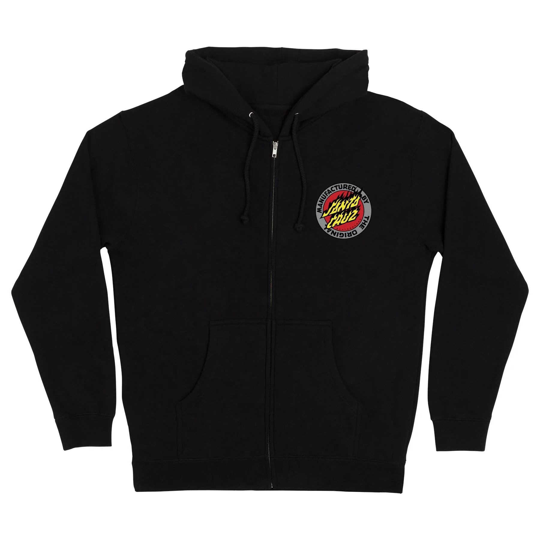 Flamed MFG Dot Mens Santa Cruz Zip Hoodie