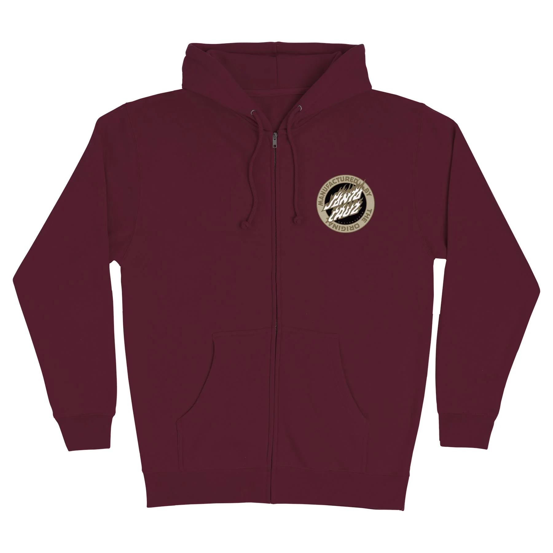 Flamed MFG Dot Mens Santa Cruz Zip Hoodie - Image 3