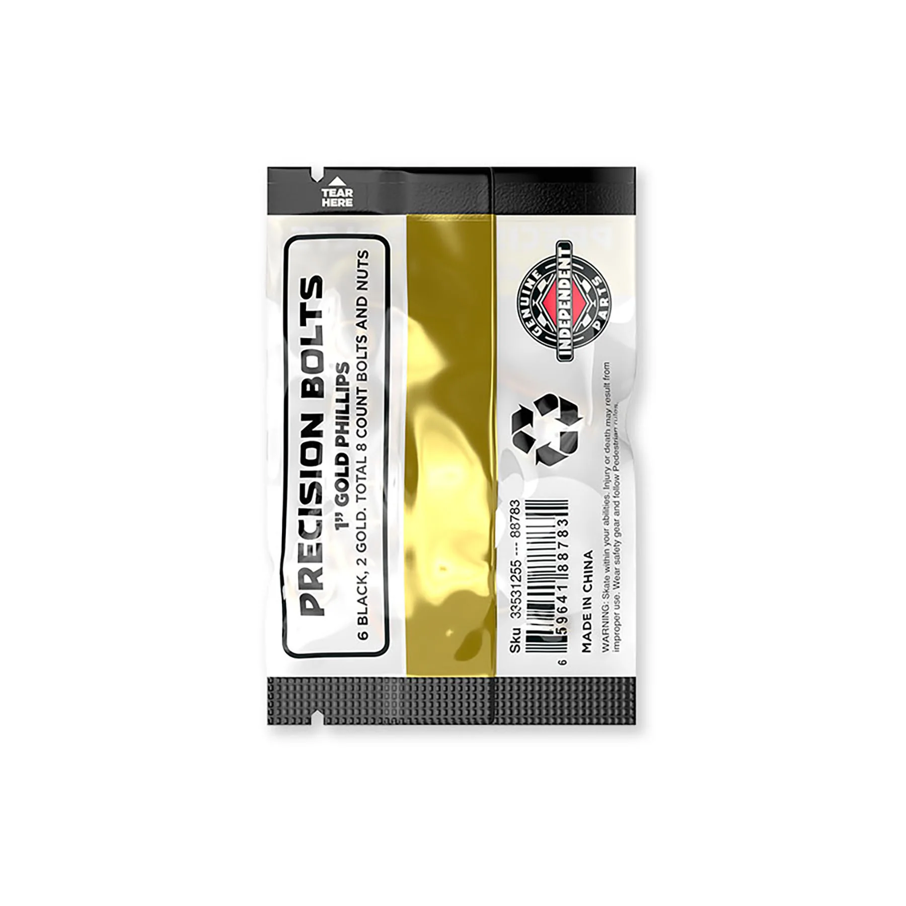 1in Phillips Independent Genuine Parts Black/Gold Hardware - Image 3