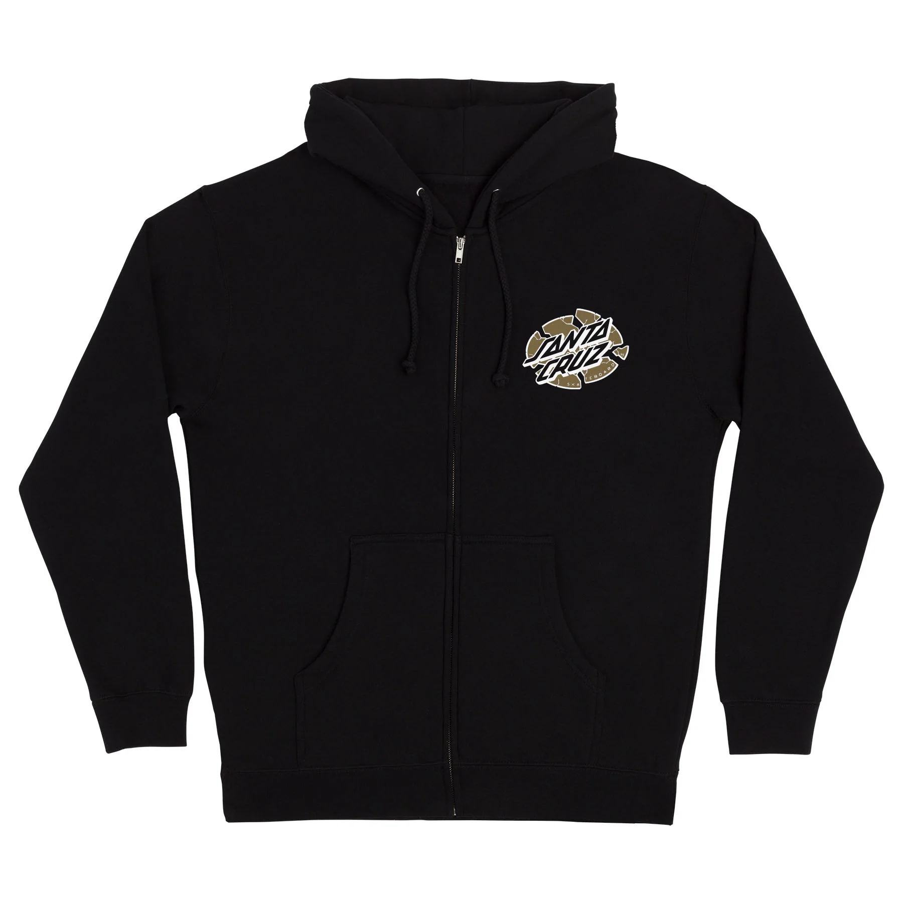 Grabke Exploding Dot Mens Santa Cruz Zip Hoodie