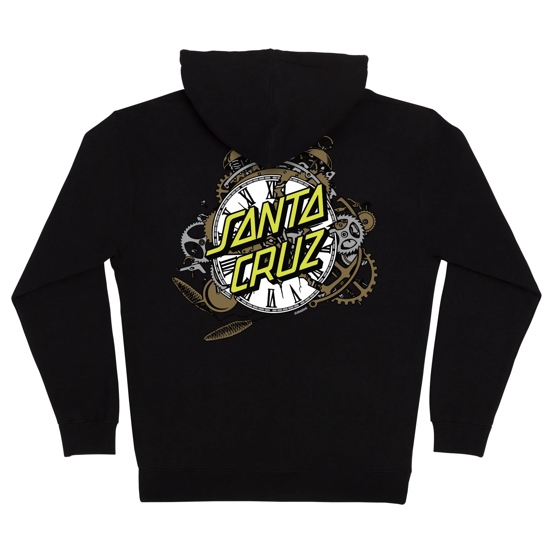 Grabke Exploding Dot Mens Santa Cruz Zip Hoodie - Image 2