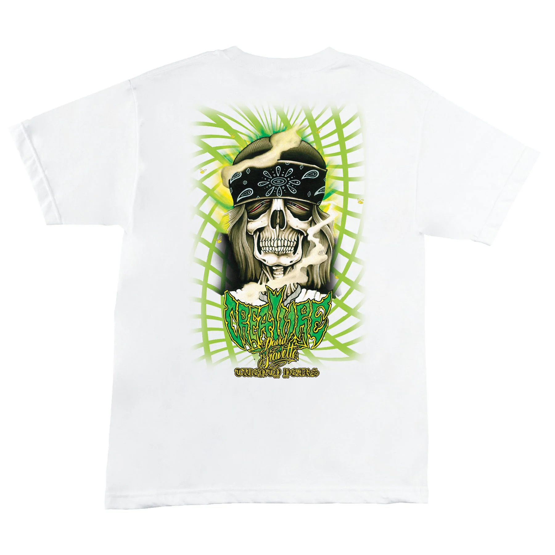Gravette Hippie Skull Creature Pocket T-Shirt - Image 4