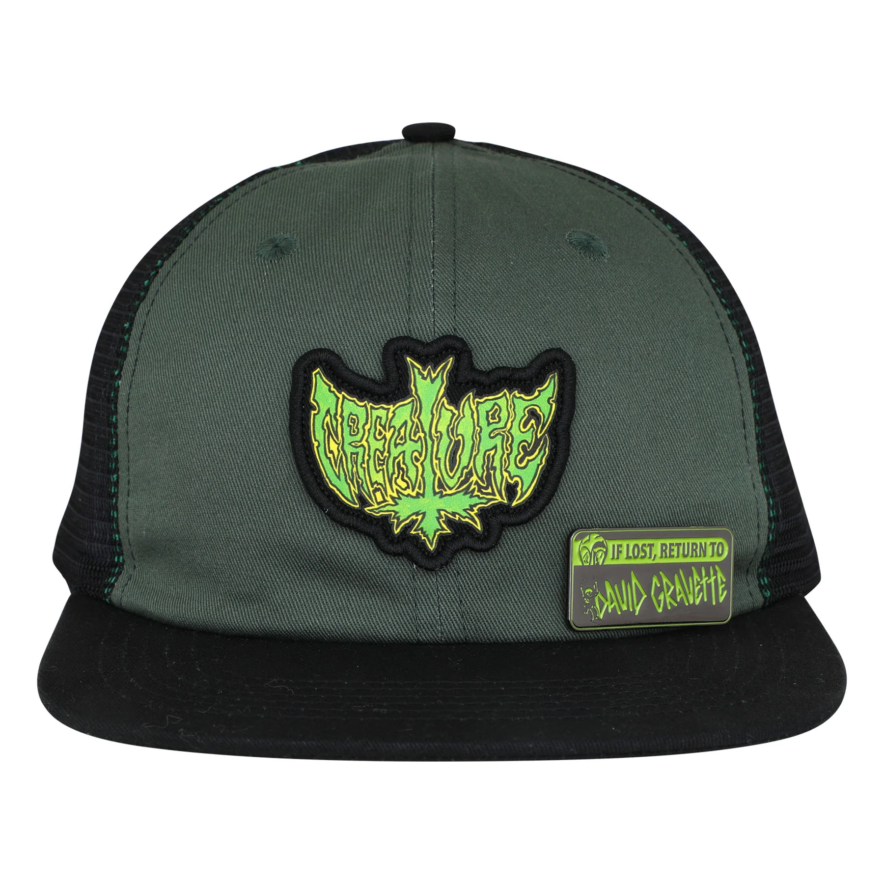 Gravette Hippie Skull Creature Snapback Hat - Image 7