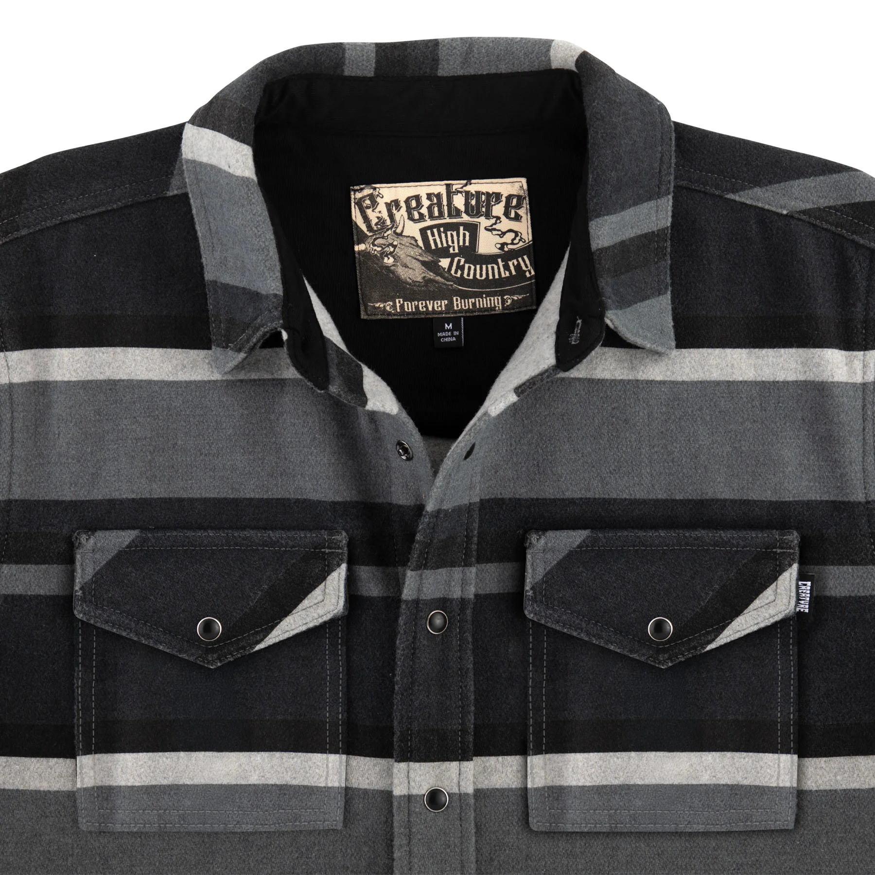 Horizon Mens Creature Longsleeve Flannel Shirt - Image 3