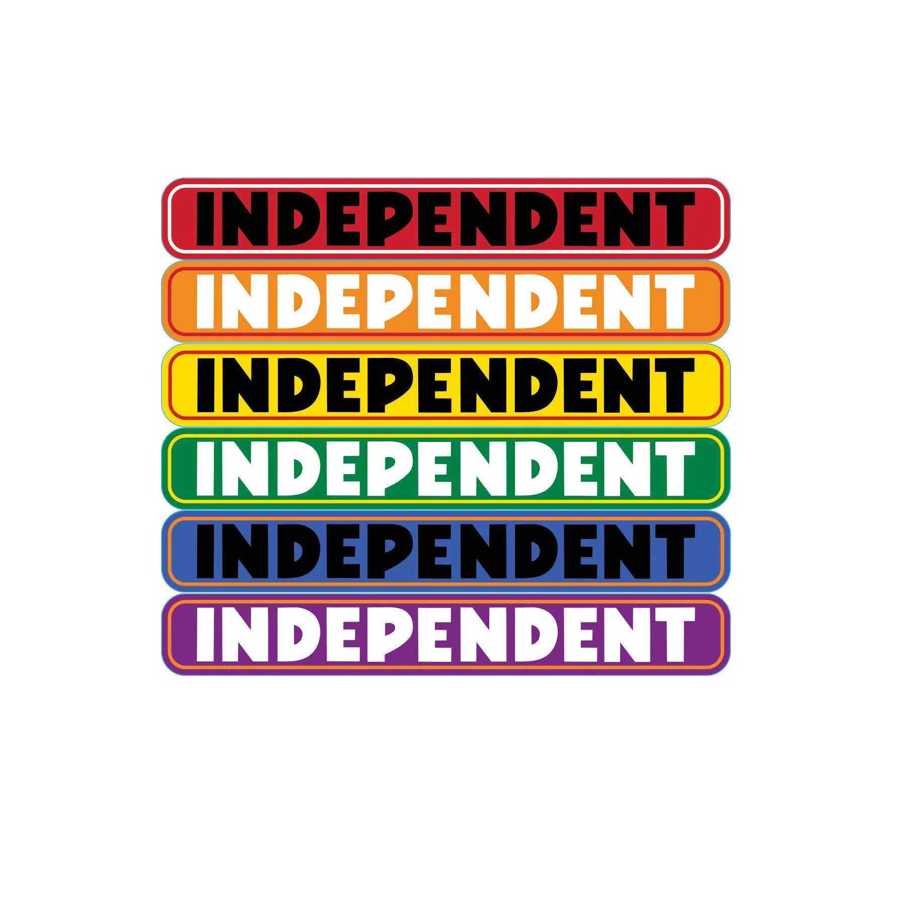 Bar Logo 6in Independent Stickers (25 Pack)