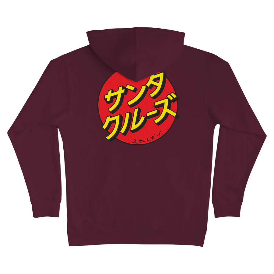 Katakana Dot Mens Santa Cruz Hoodie - Image 4