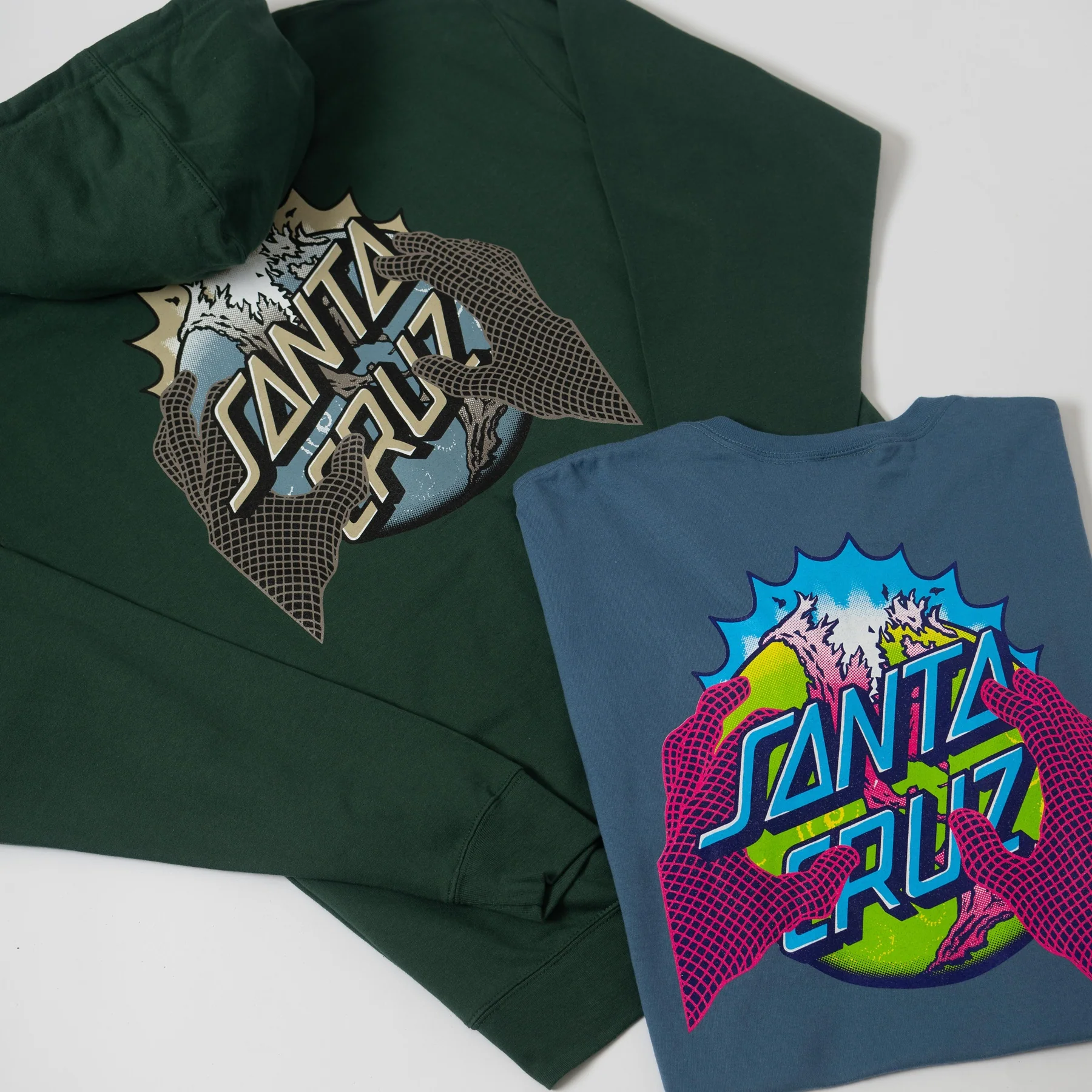 Kendall End Of The Dot Mens Santa Cruz Zip Hoodie - Image 3