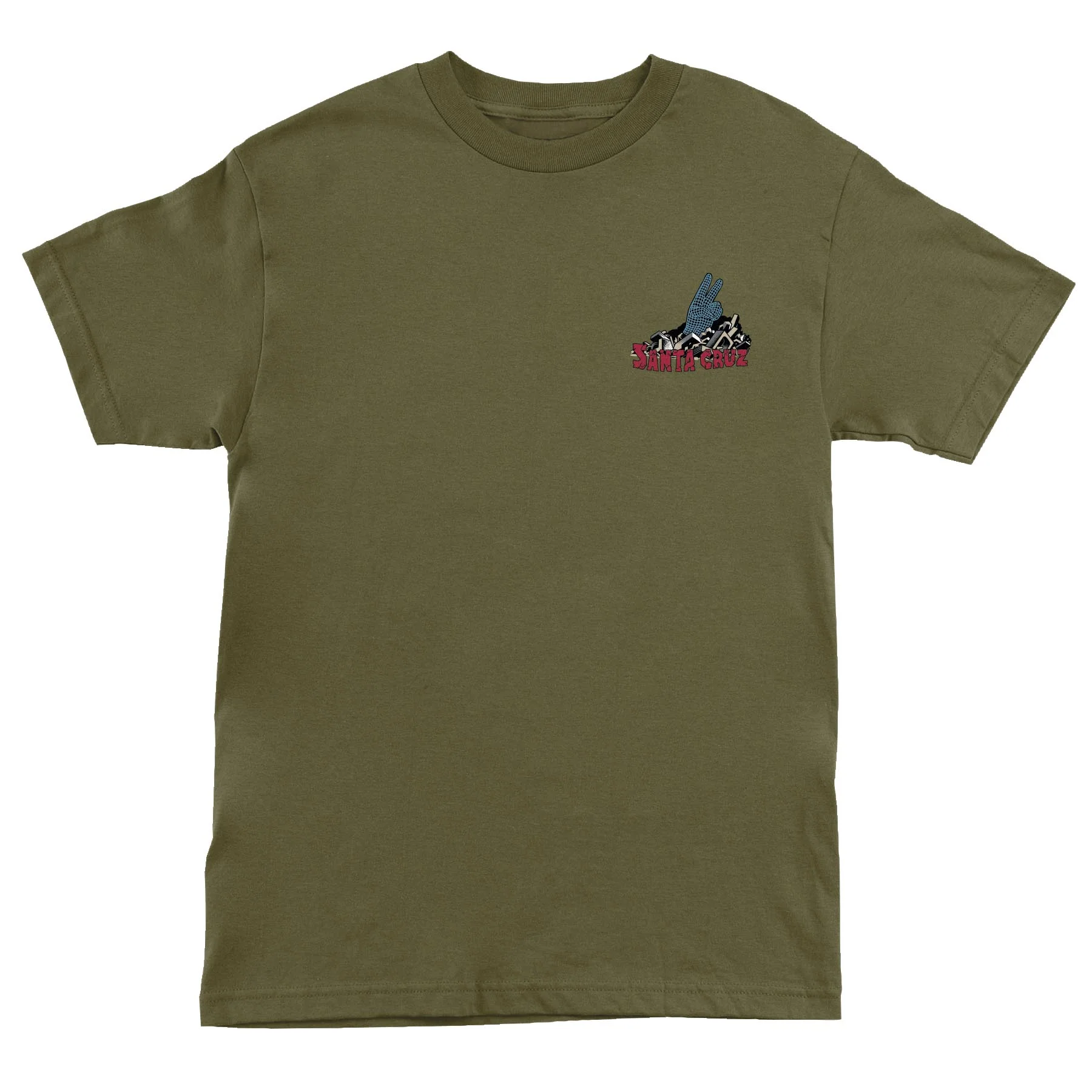 Kendall Grid Hand Mens Santa Cruz T-Shirt - Image 4