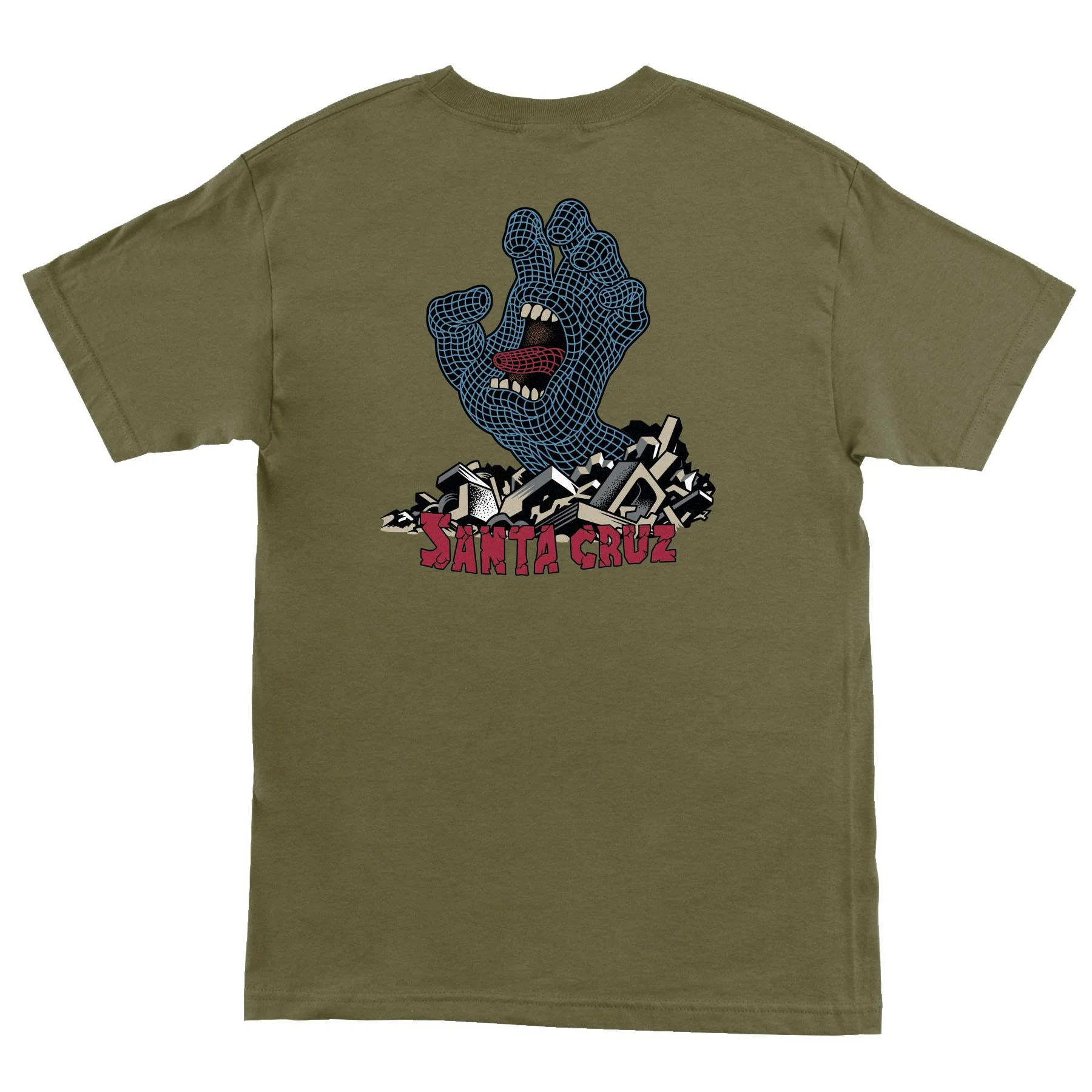 Kendall Grid Hand Mens Santa Cruz T-Shirt - Image 5