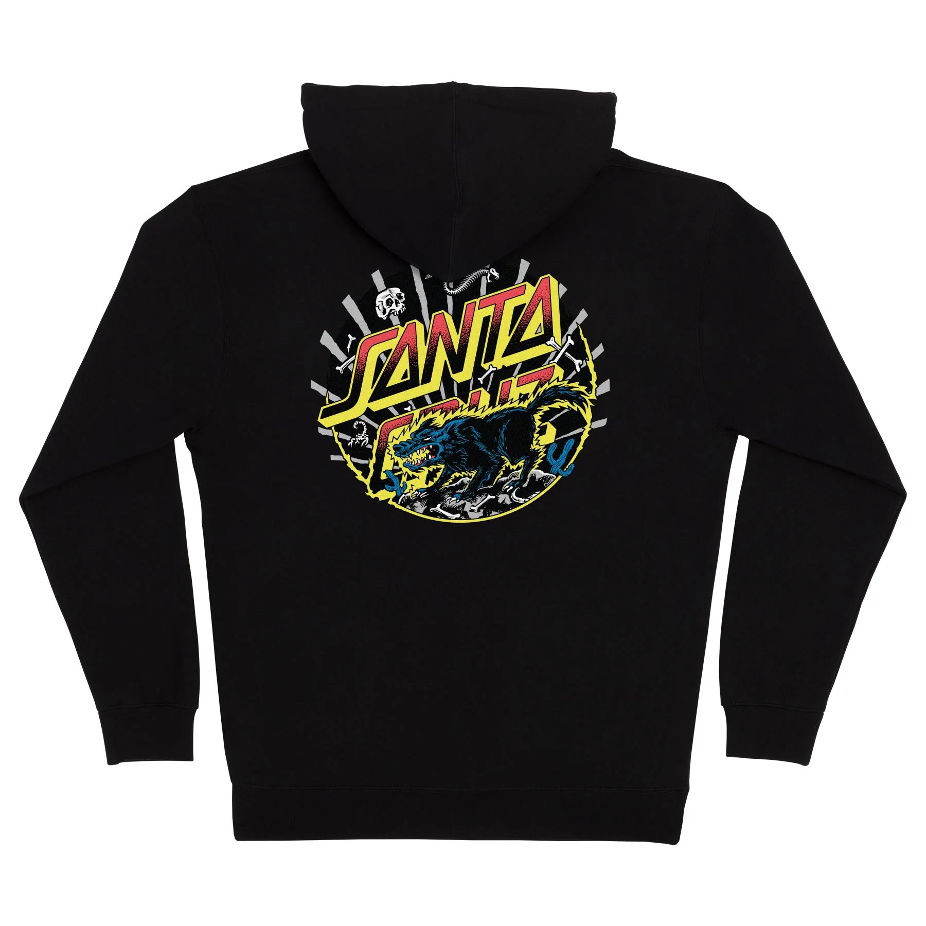 Kendall Wolf Dot Mens Santa Cruz Zip Hoodie - Image 5