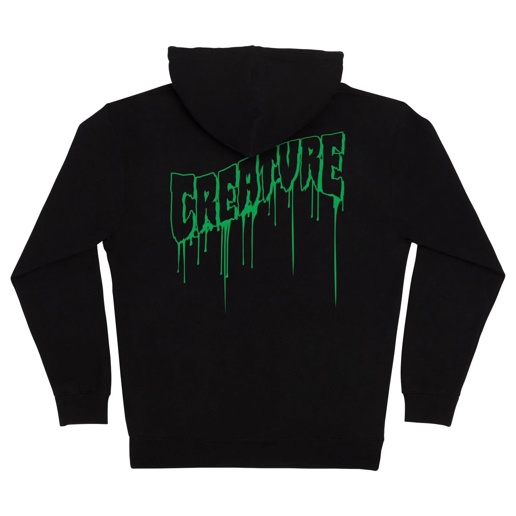 Logo Outline Drip Mens Creature Zip Hoodie - Image 2