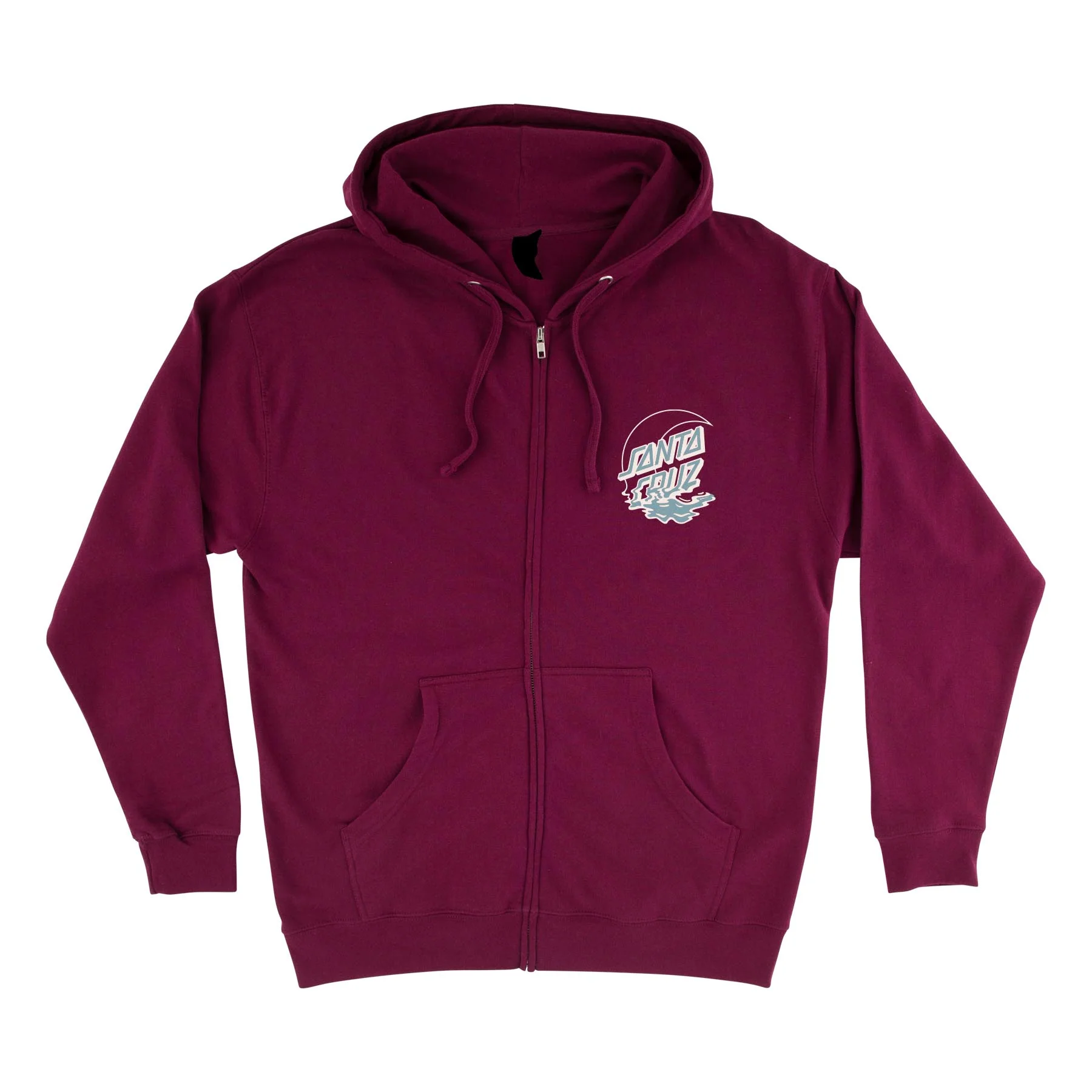 Moon Dot Reflection Womens Santa Cruz Zip Hoodie - Image 3