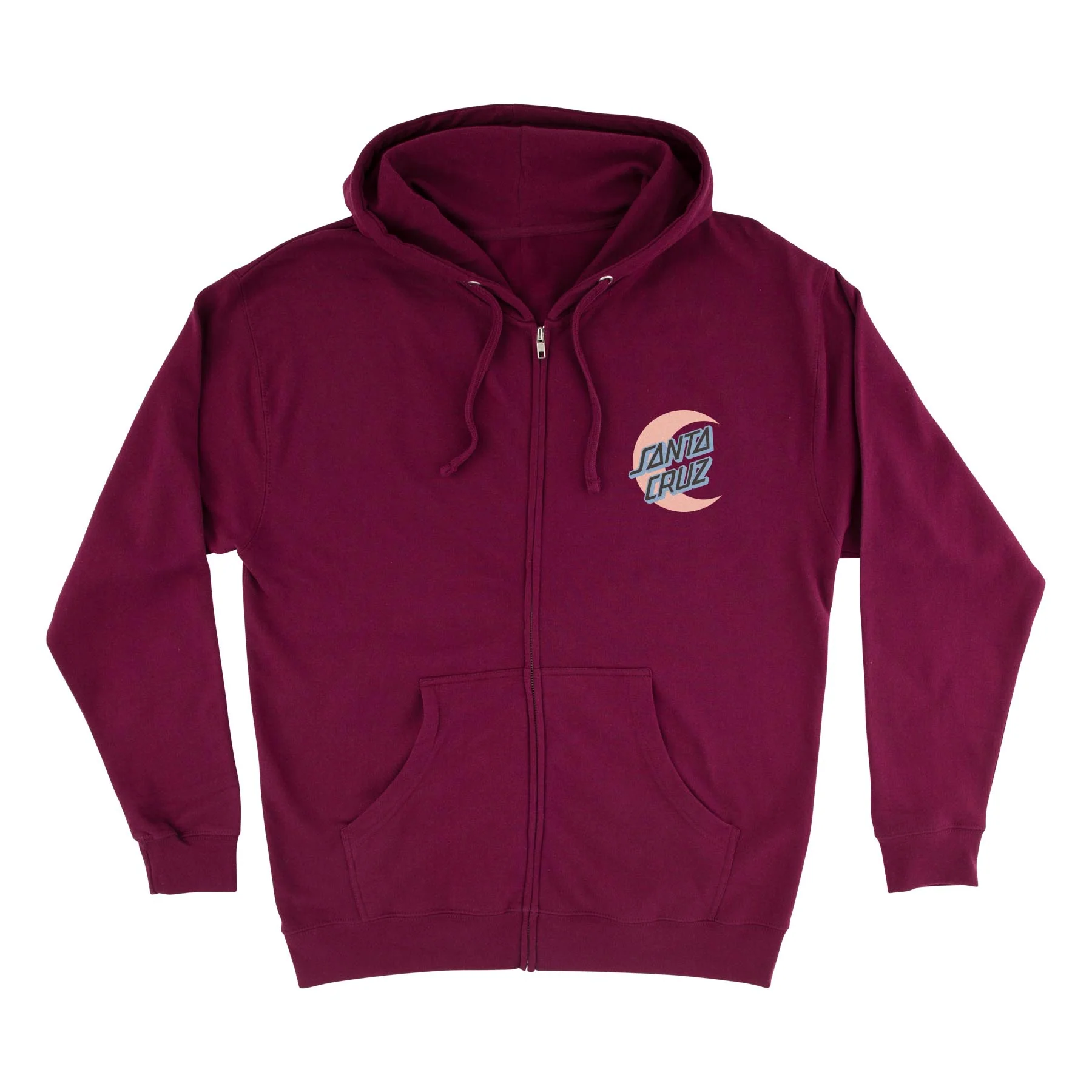 Moon Dot Womens Santa Cruz Zip Hoodie - Image 5