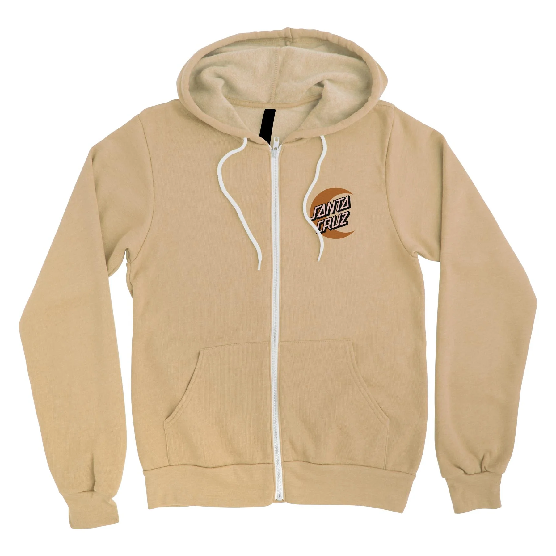 Moon Dot Womens Santa Cruz Zip Hoodie - Image 6