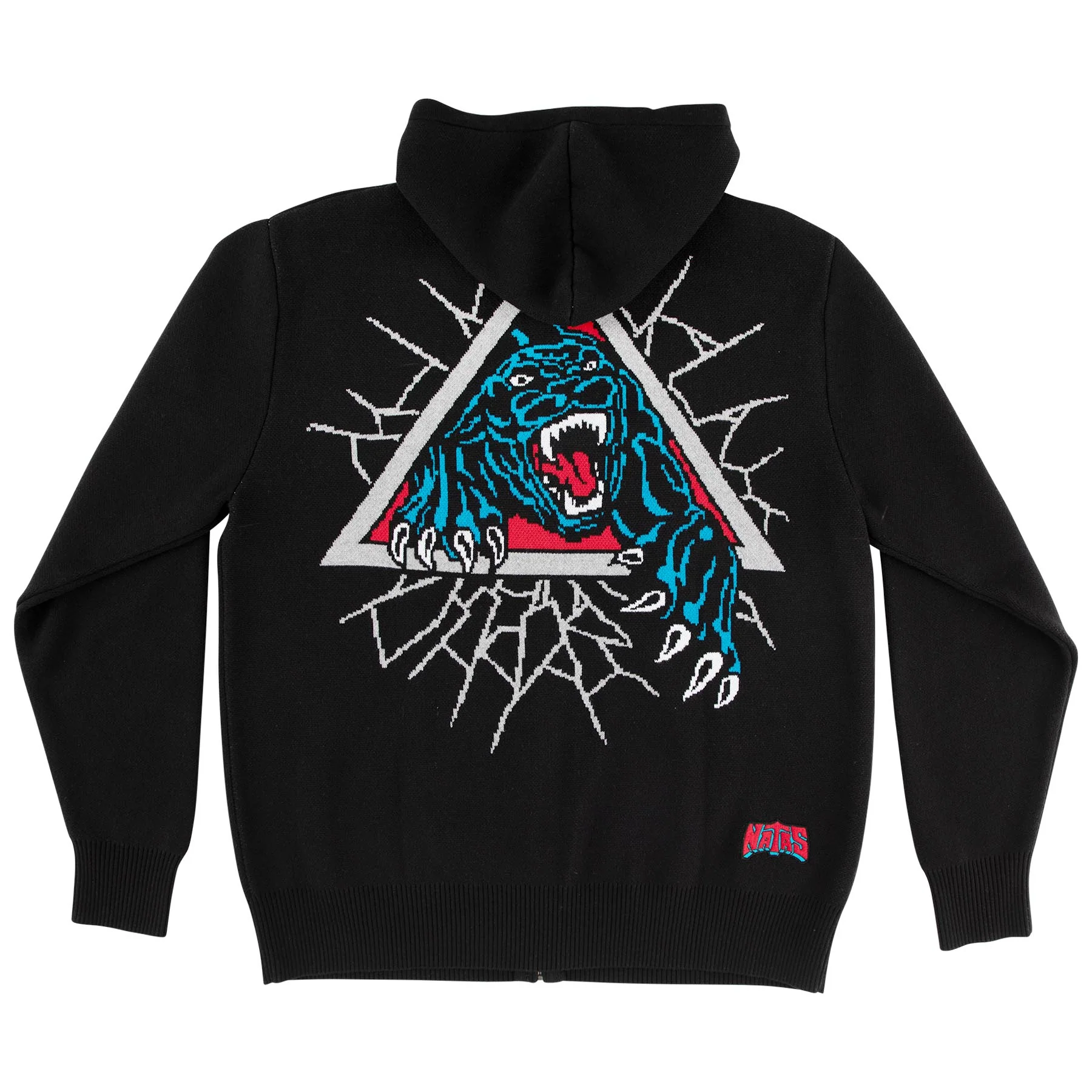 Natas Panther Mens Santa Cruz Zip Hoodie - Image 2