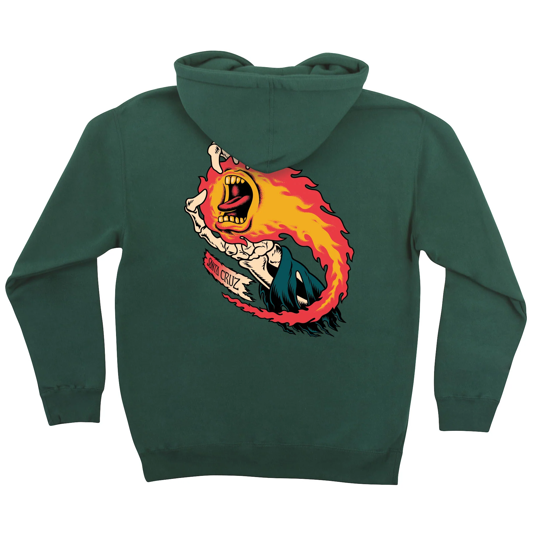 O'Brien Screaming Reaper Mens Santa Cruz Hoodie - Image 2